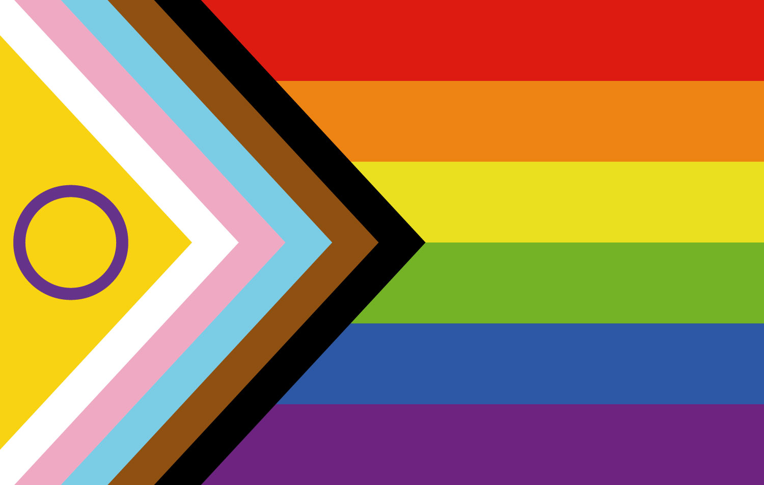 The inclusive pride flag