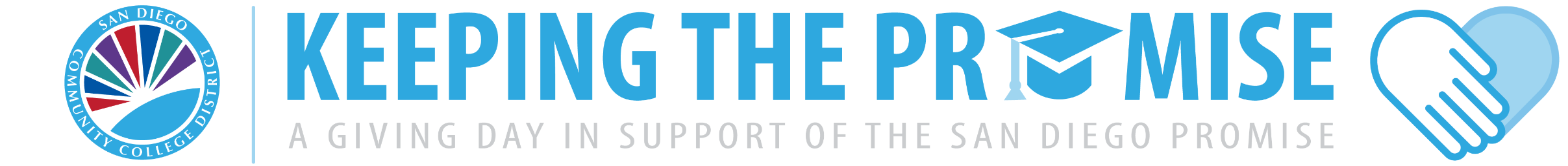 Banner reads Keeping the Promise in blue with the district sunburst logo