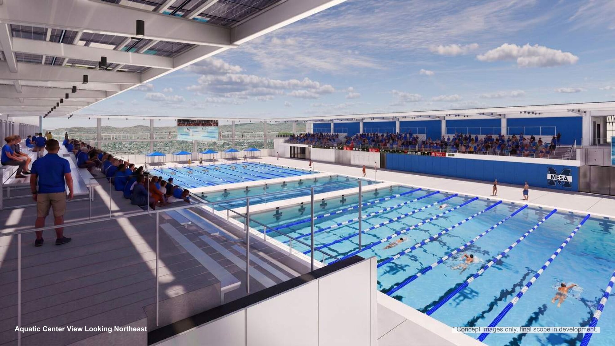 Mesa Athletic Complex Aquatic Center View Looking Northeast
