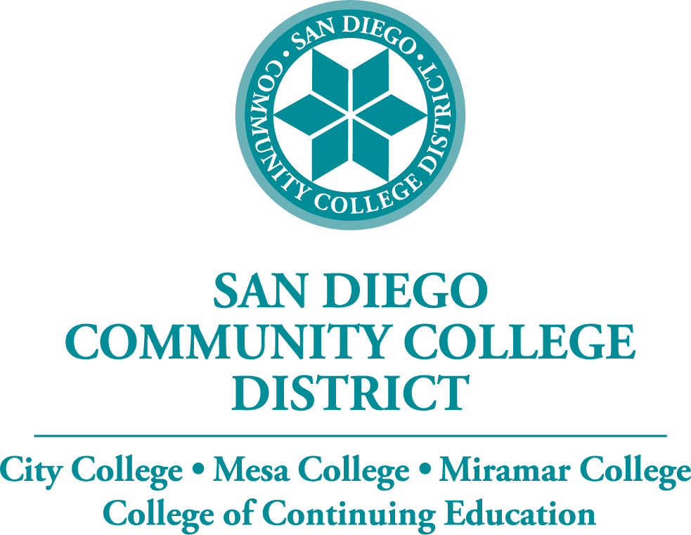Color district seal with district name and colleges below