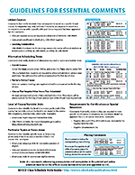 Image for guidelines for essential comments document