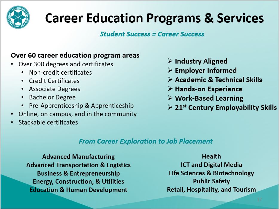 SDCCD Career Education Programs San Diego Community College District sdccd-career-education-programs-san-diego-community-college-district