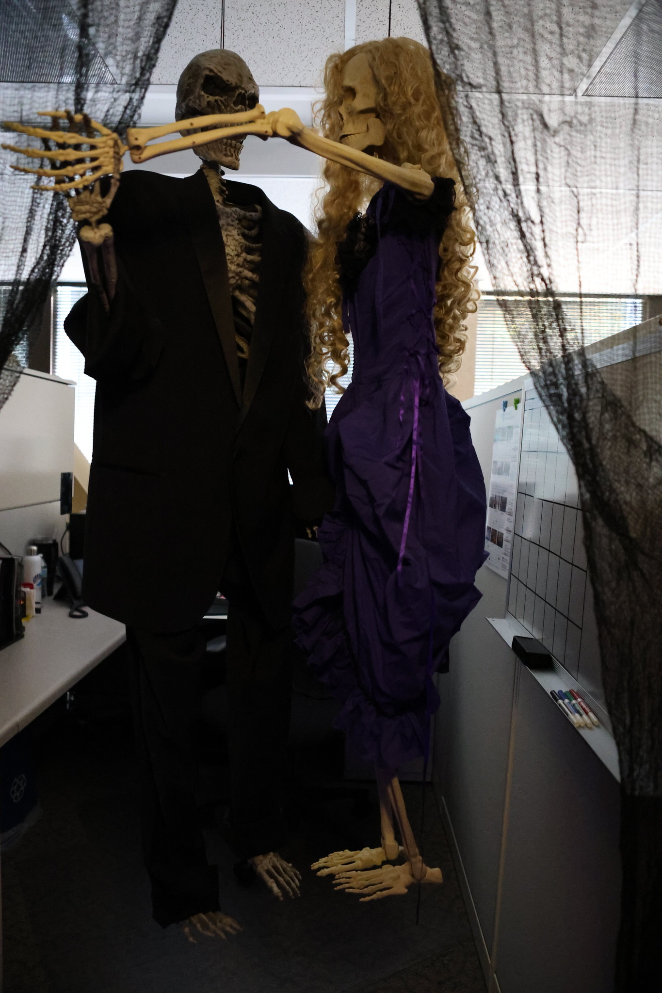 Students and employees dress up for Halloween.