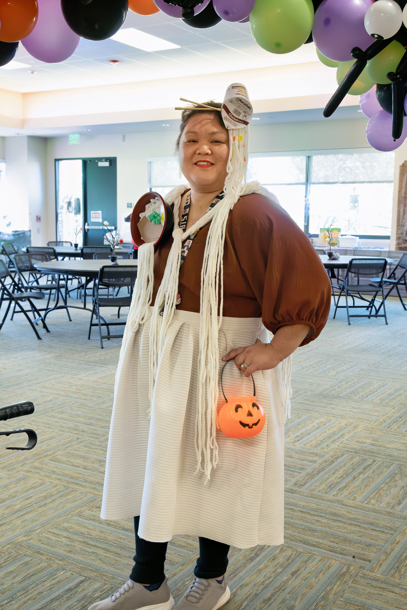 Students and employees dress up for Halloween.