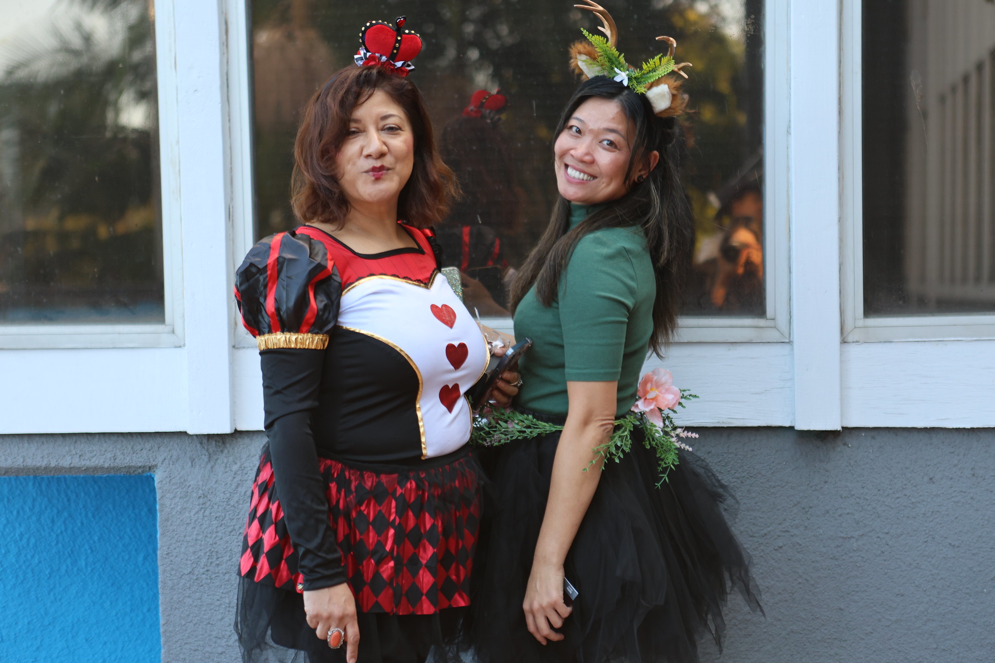 Students and employees dress up for Halloween.