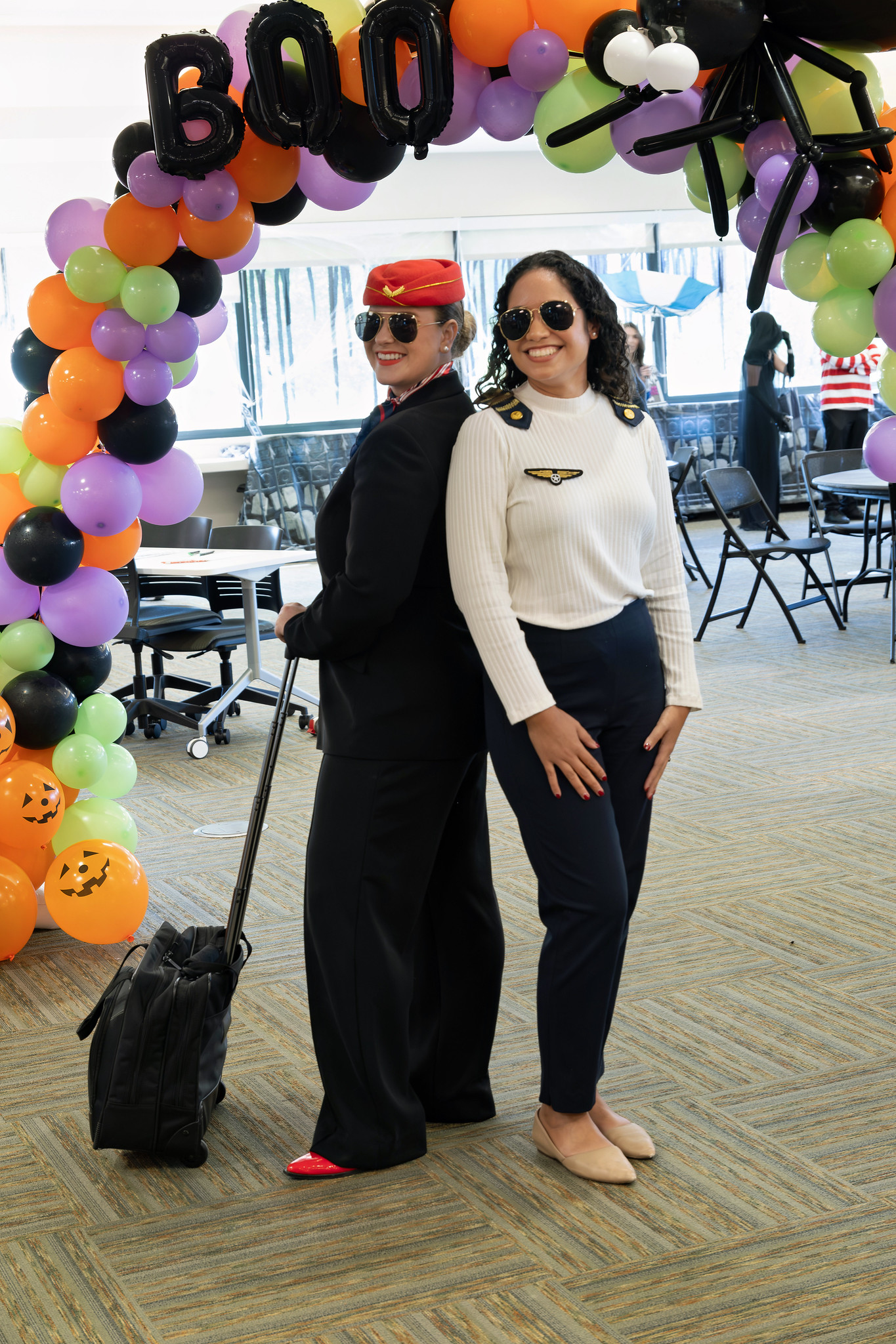 Students and employees dress up for Halloween.