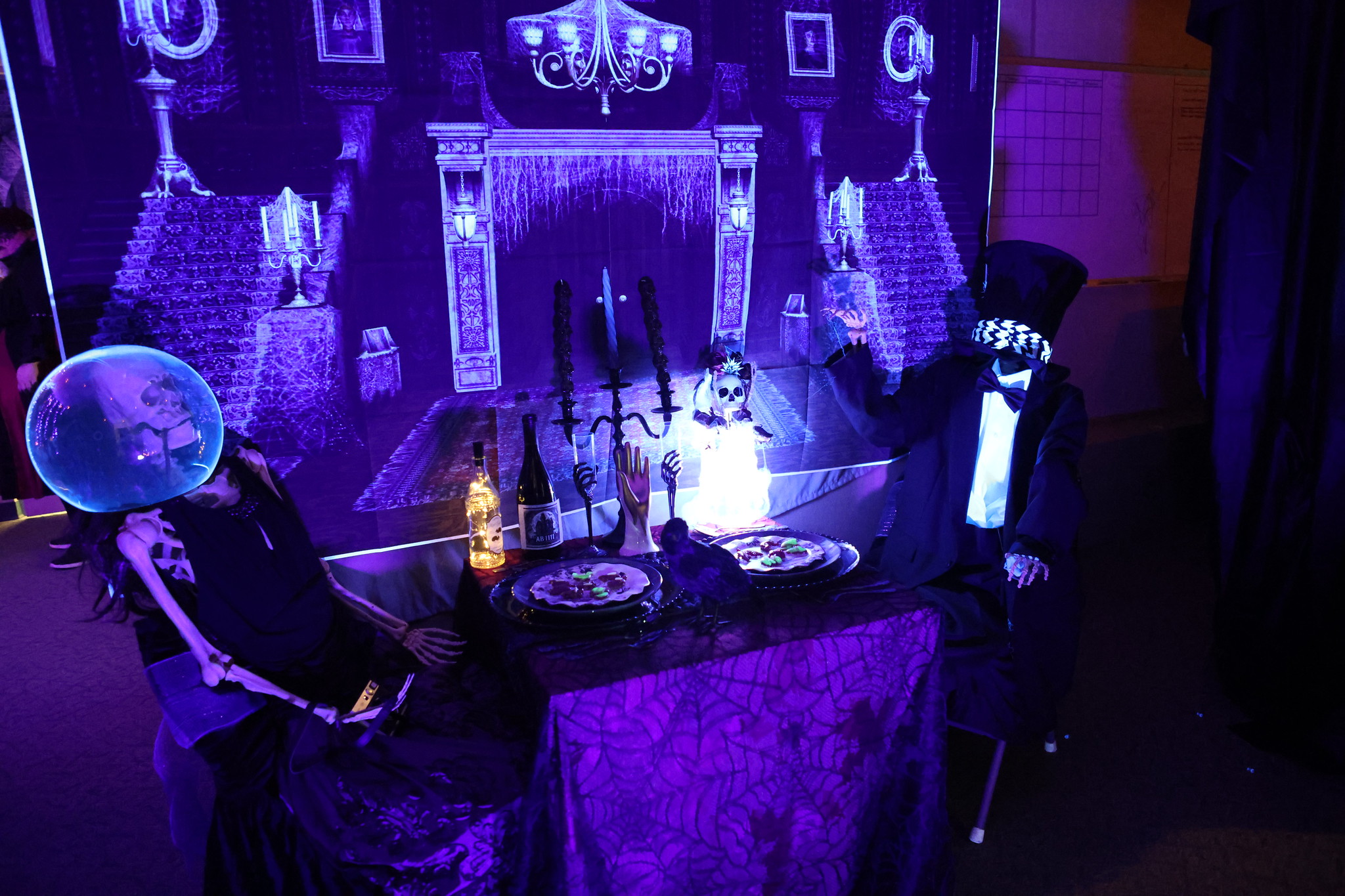 Students and employees dress up for Halloween.