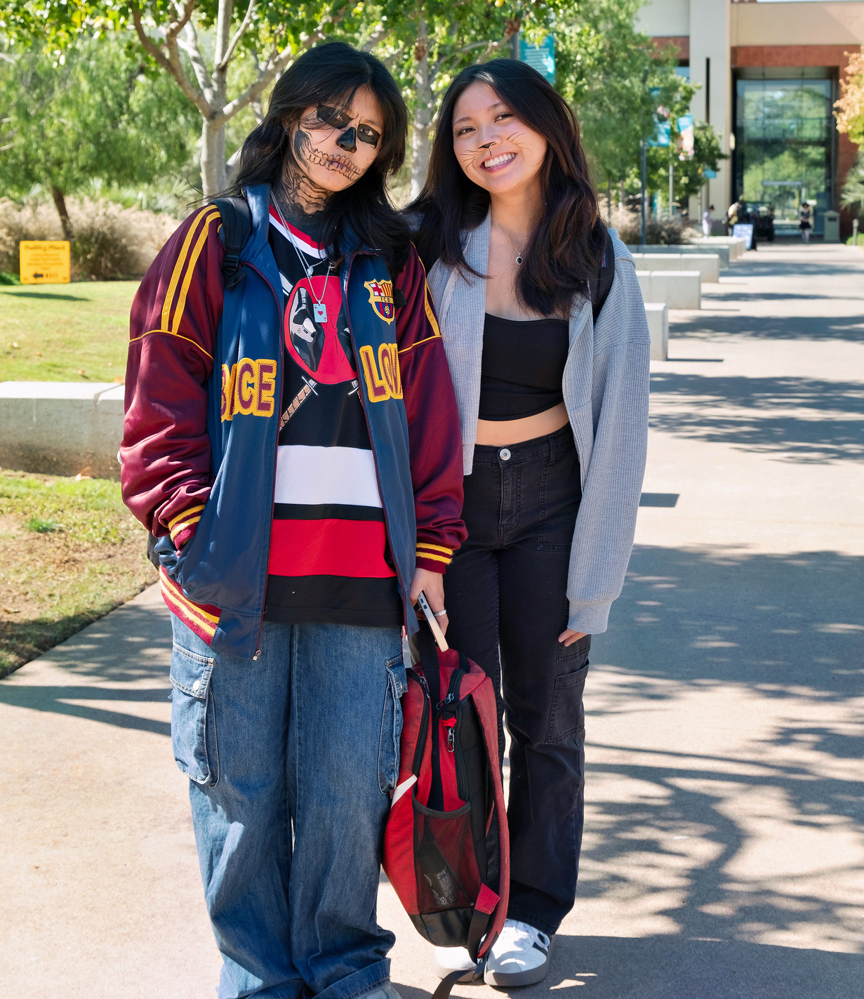 Students and employees dress up for Halloween.