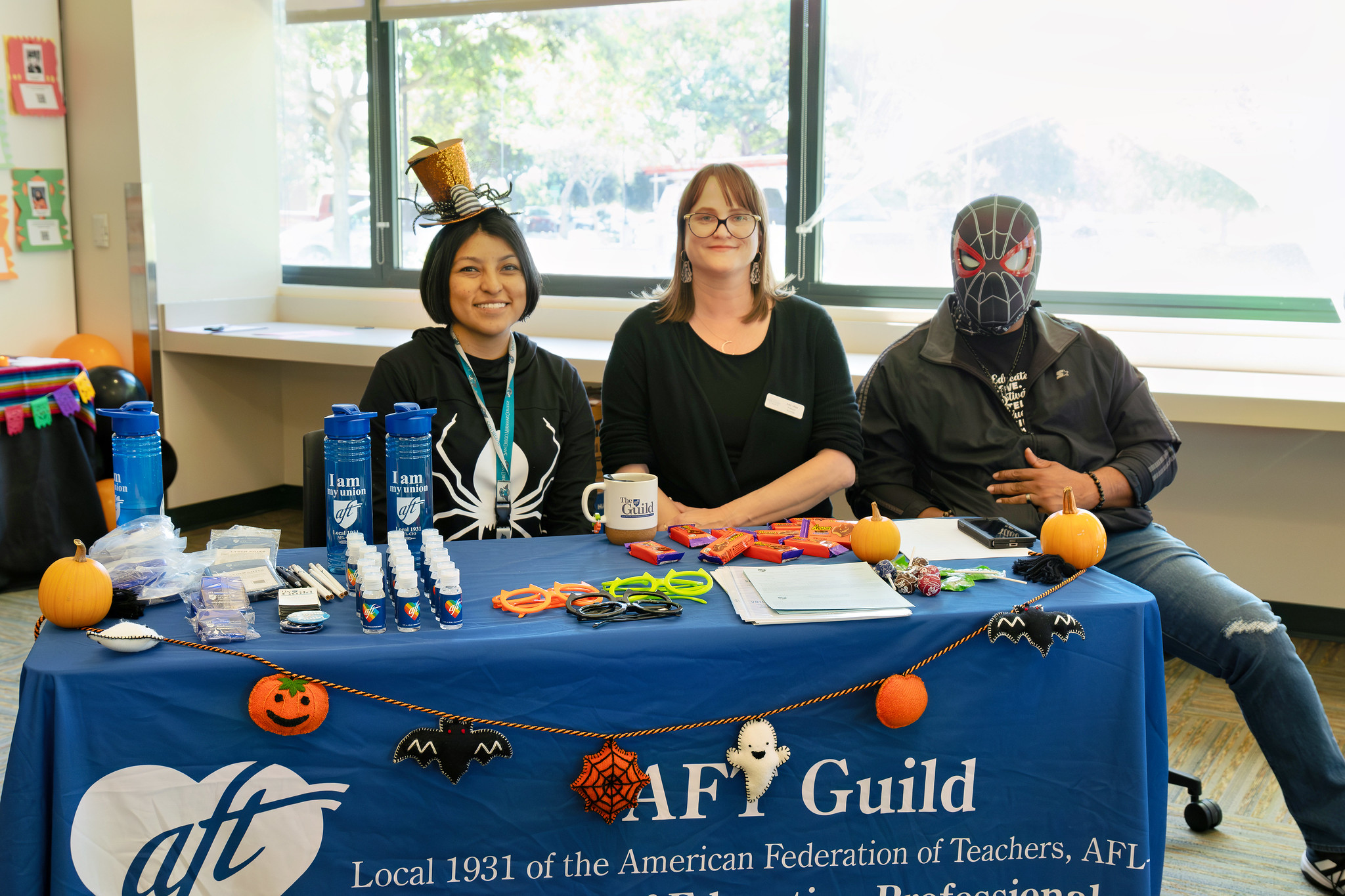 Students and employees dress up for Halloween.