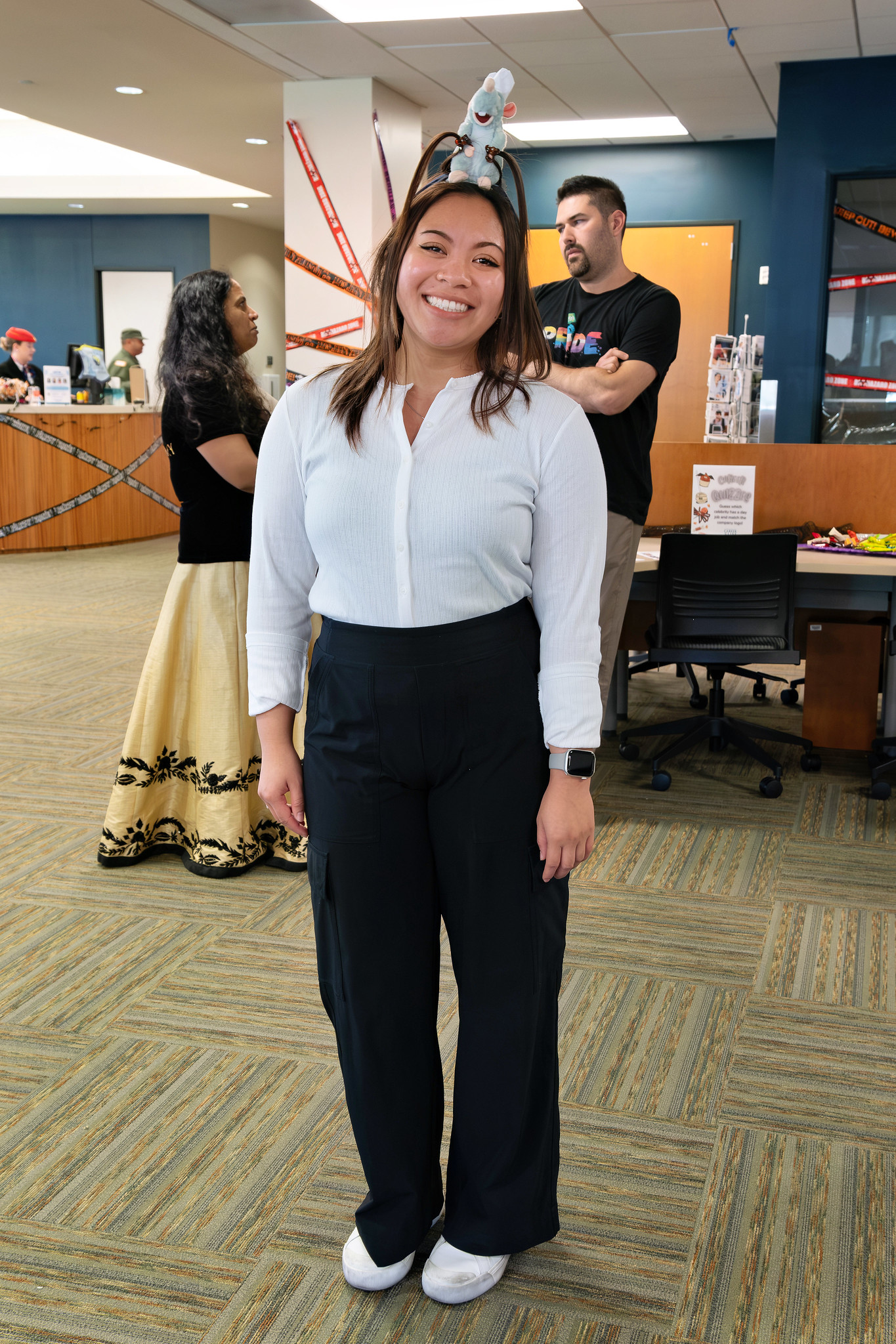 Students and employees dress up for Halloween.