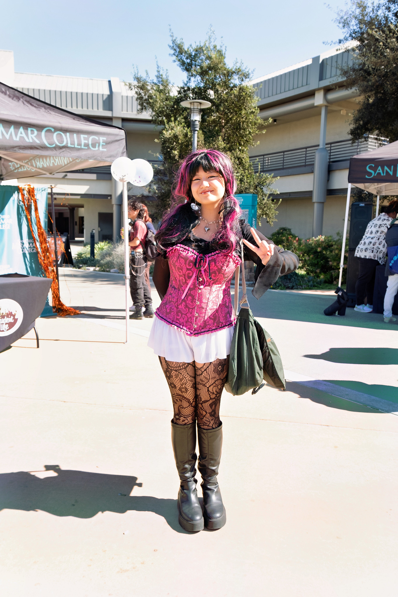 Students and employees dress up for Halloween.