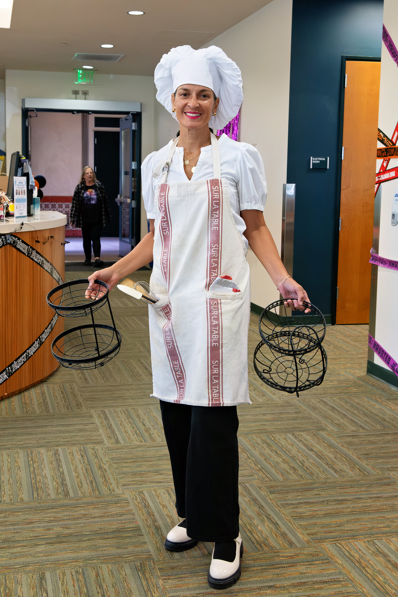 Students and employees dress up for Halloween.
