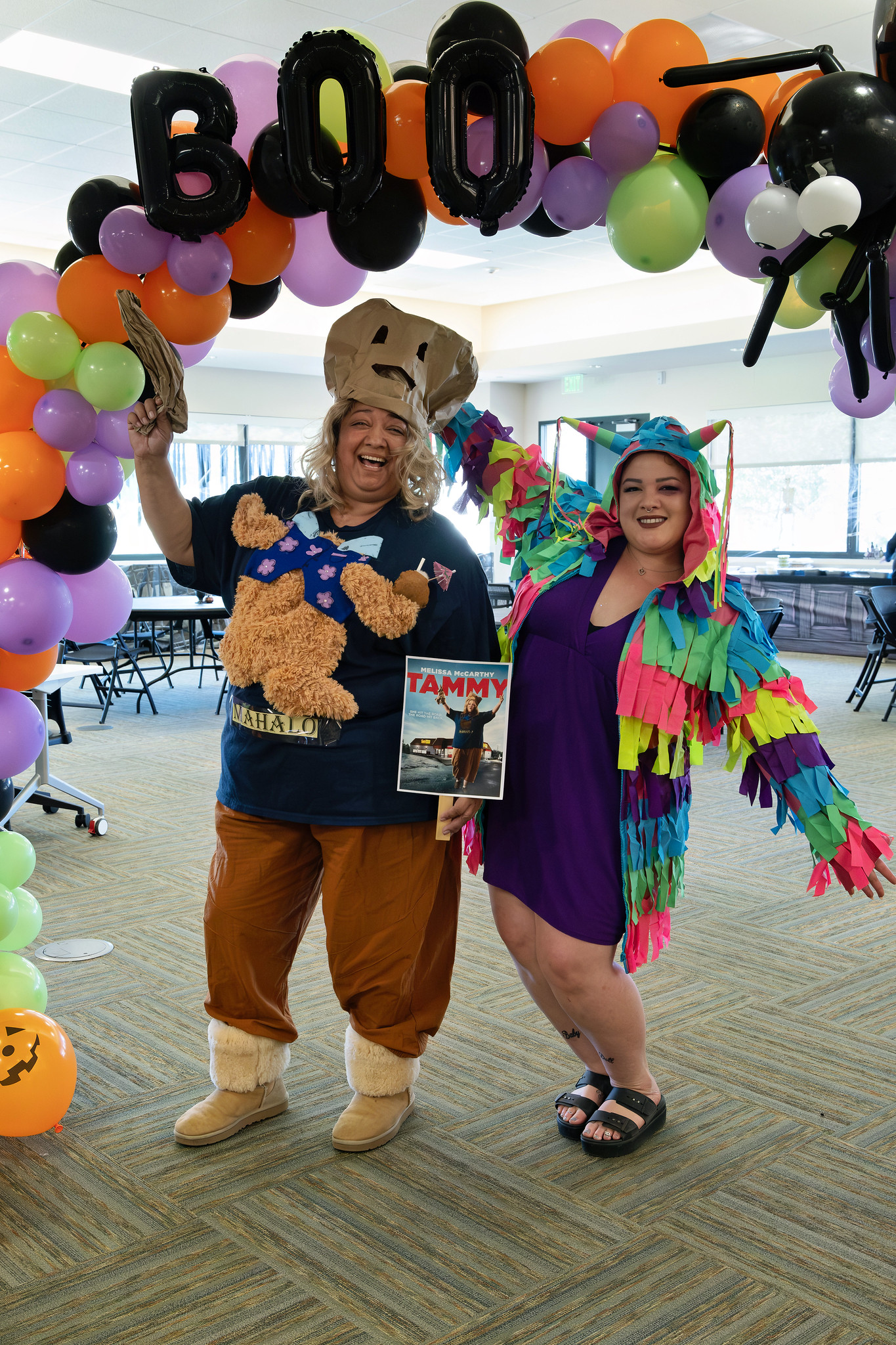 Students and employees dress up for Halloween.