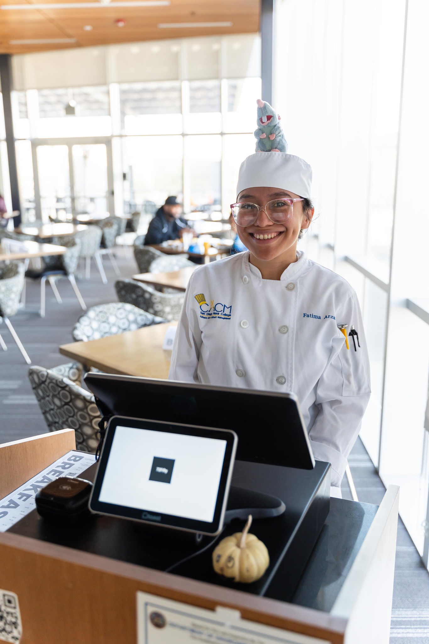 Students and employees dress up for Halloween.