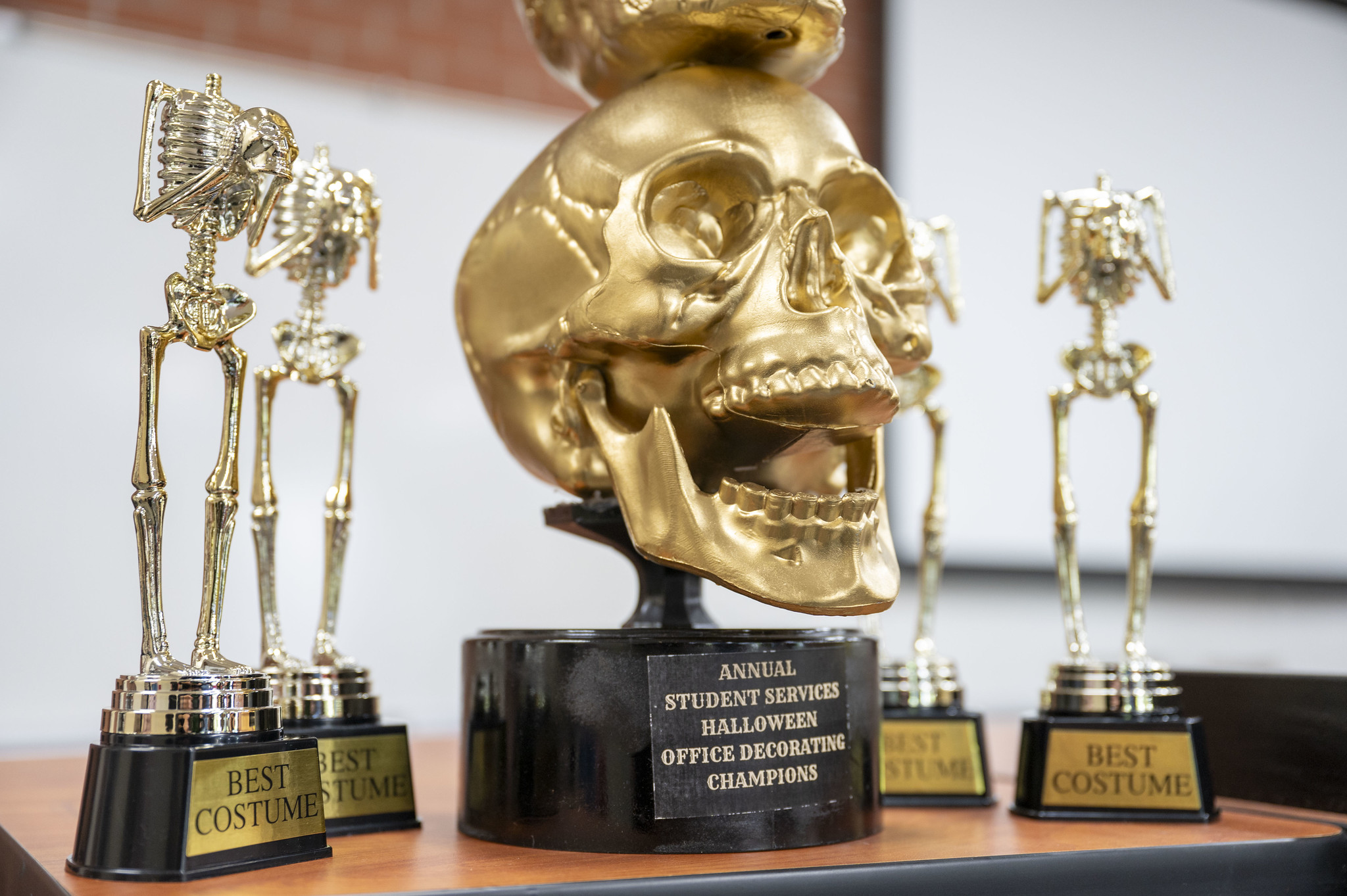 Students and employees dress up for Halloween.