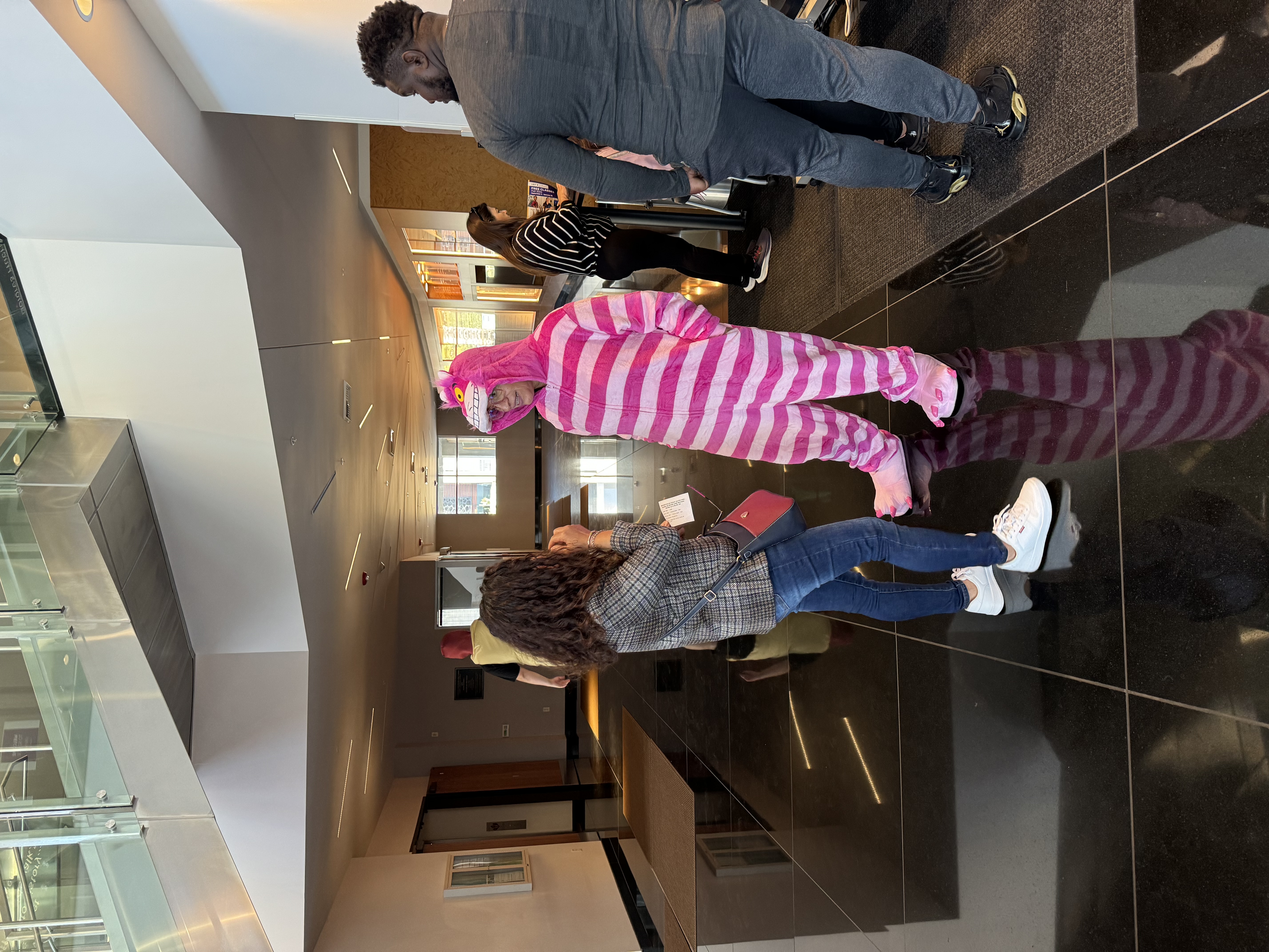 Students and employees dress up for Halloween.