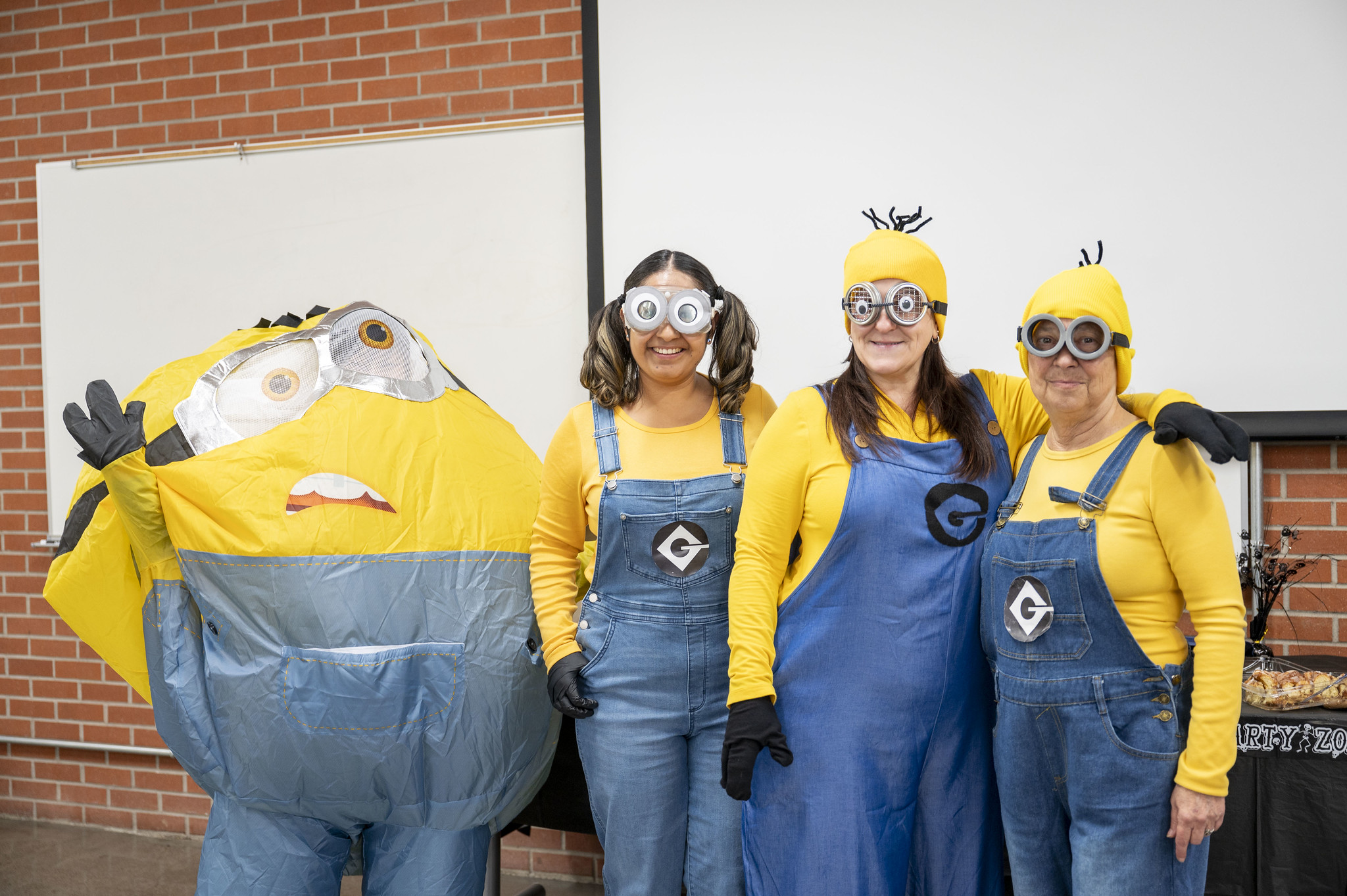 Students and employees dress up for Halloween.
