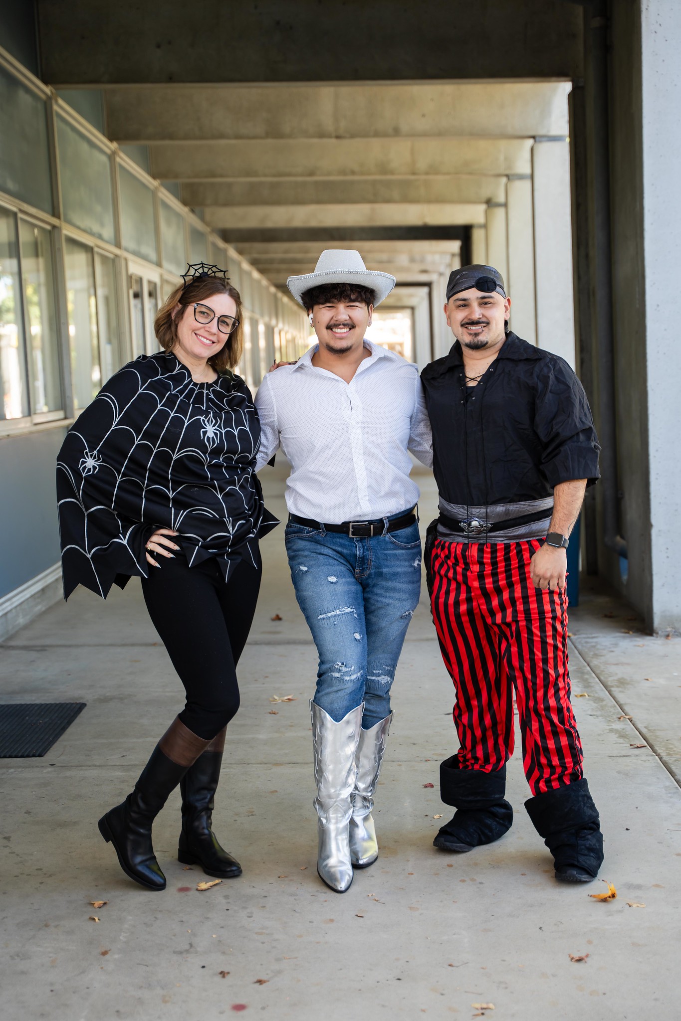Students and employees dress up for Halloween.