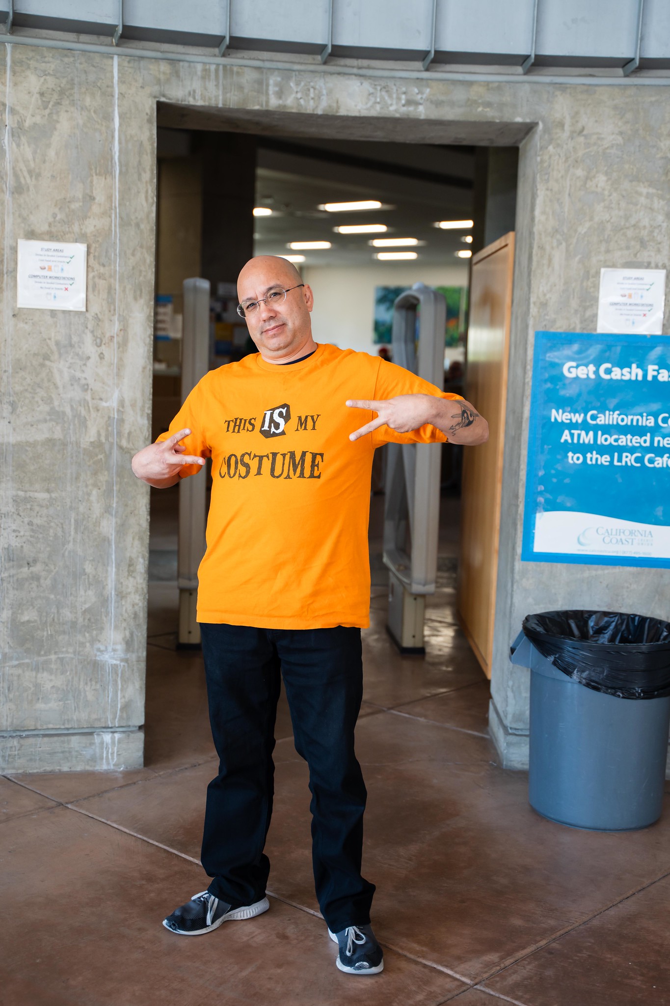 Students and employees dress up for Halloween.