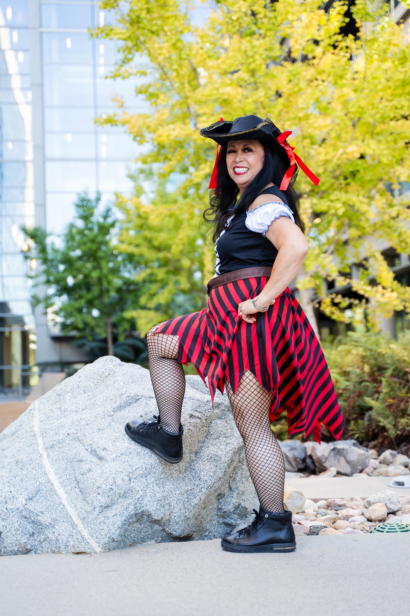 Students and employees dress up for Halloween.