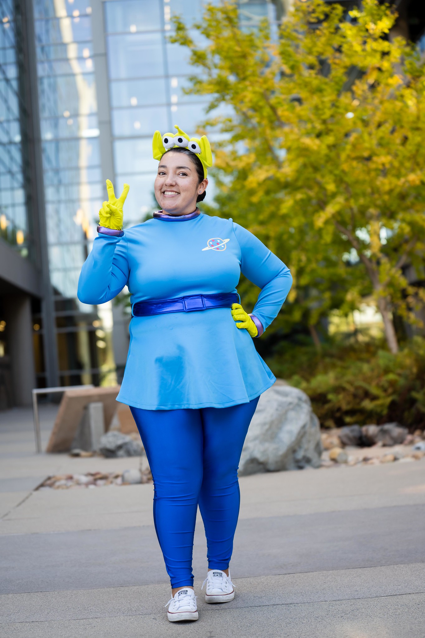 Students and employees dress up for Halloween.