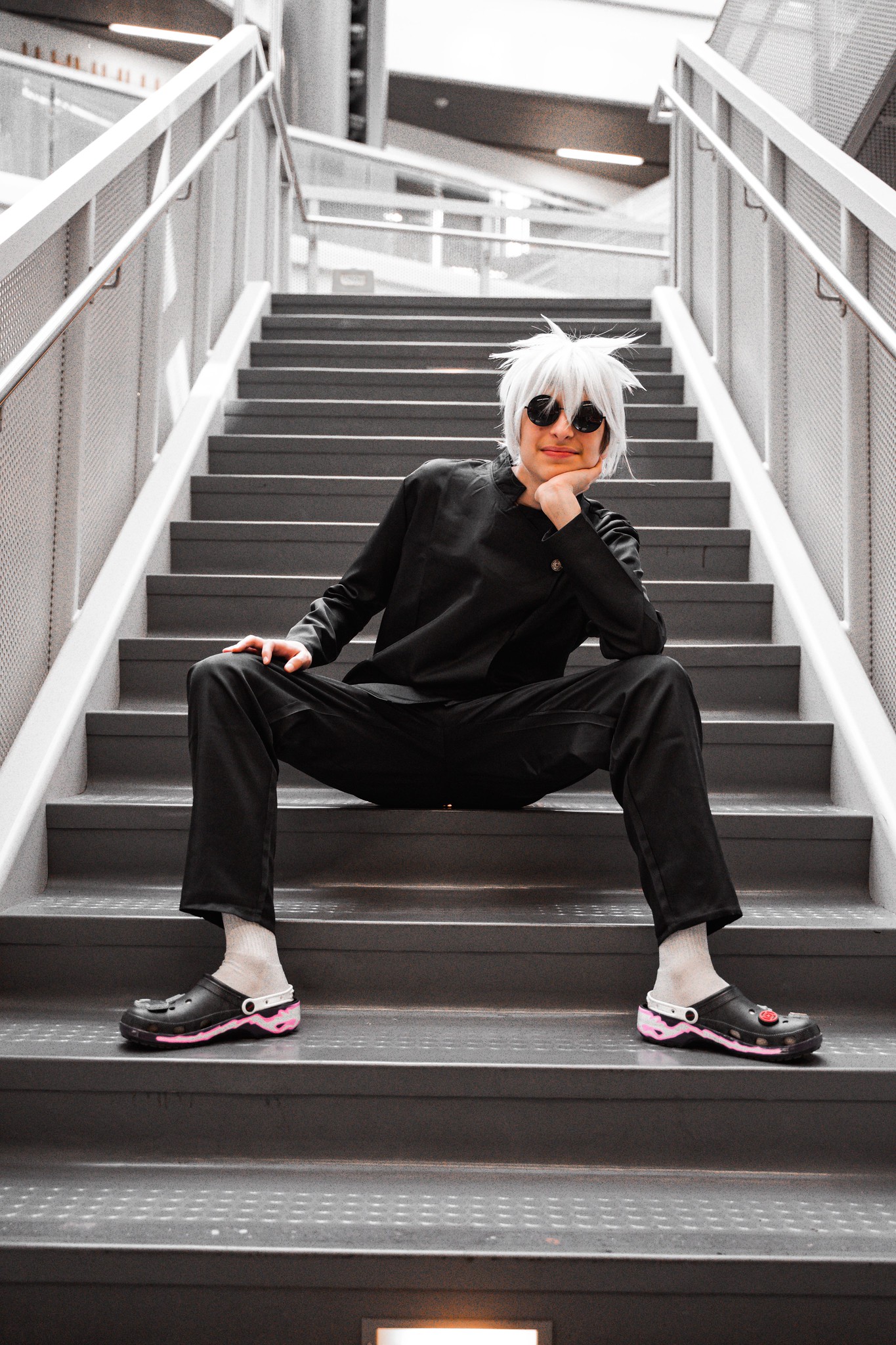 Students and employees dress up for Halloween.