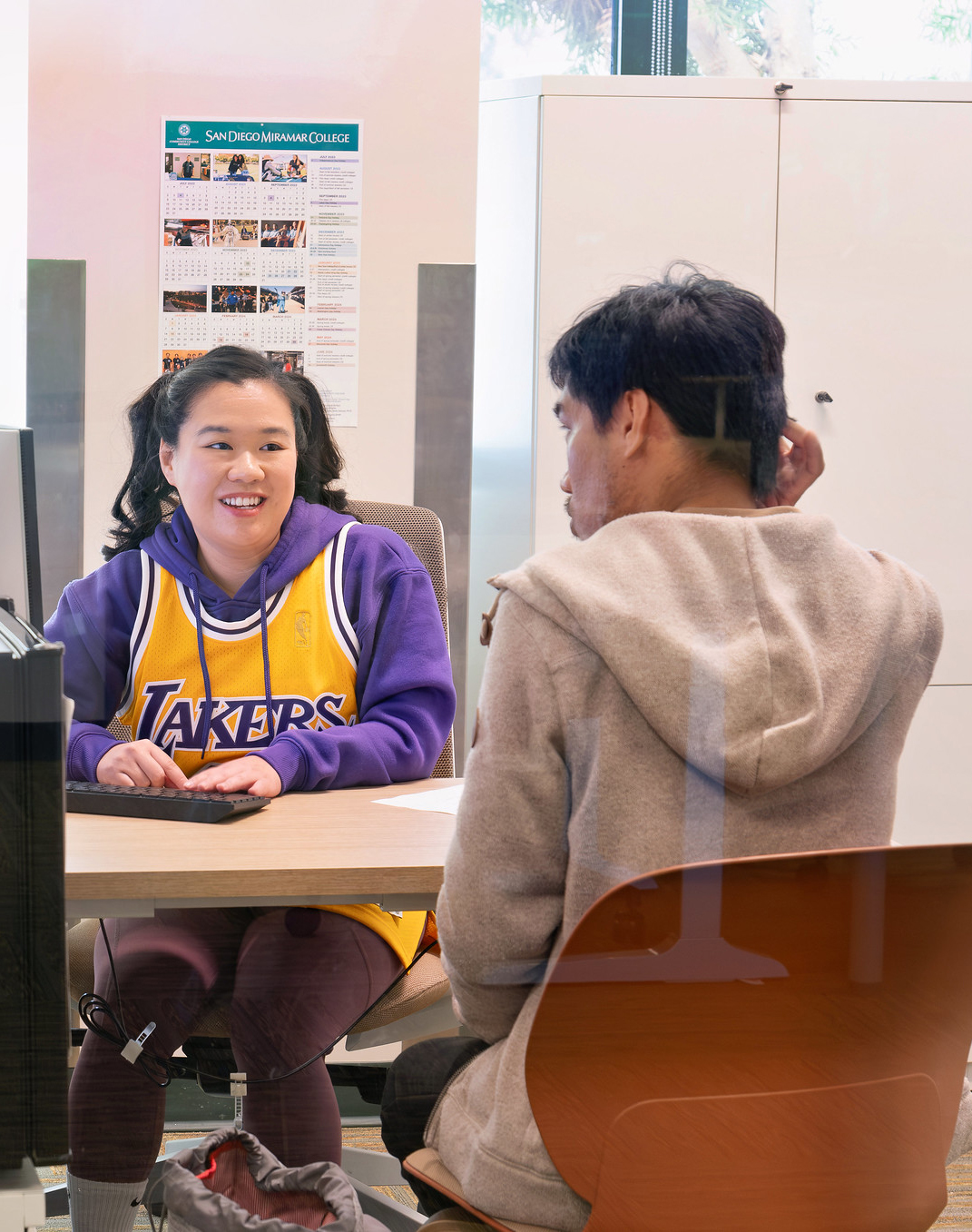 Students and employees dress up for Halloween.