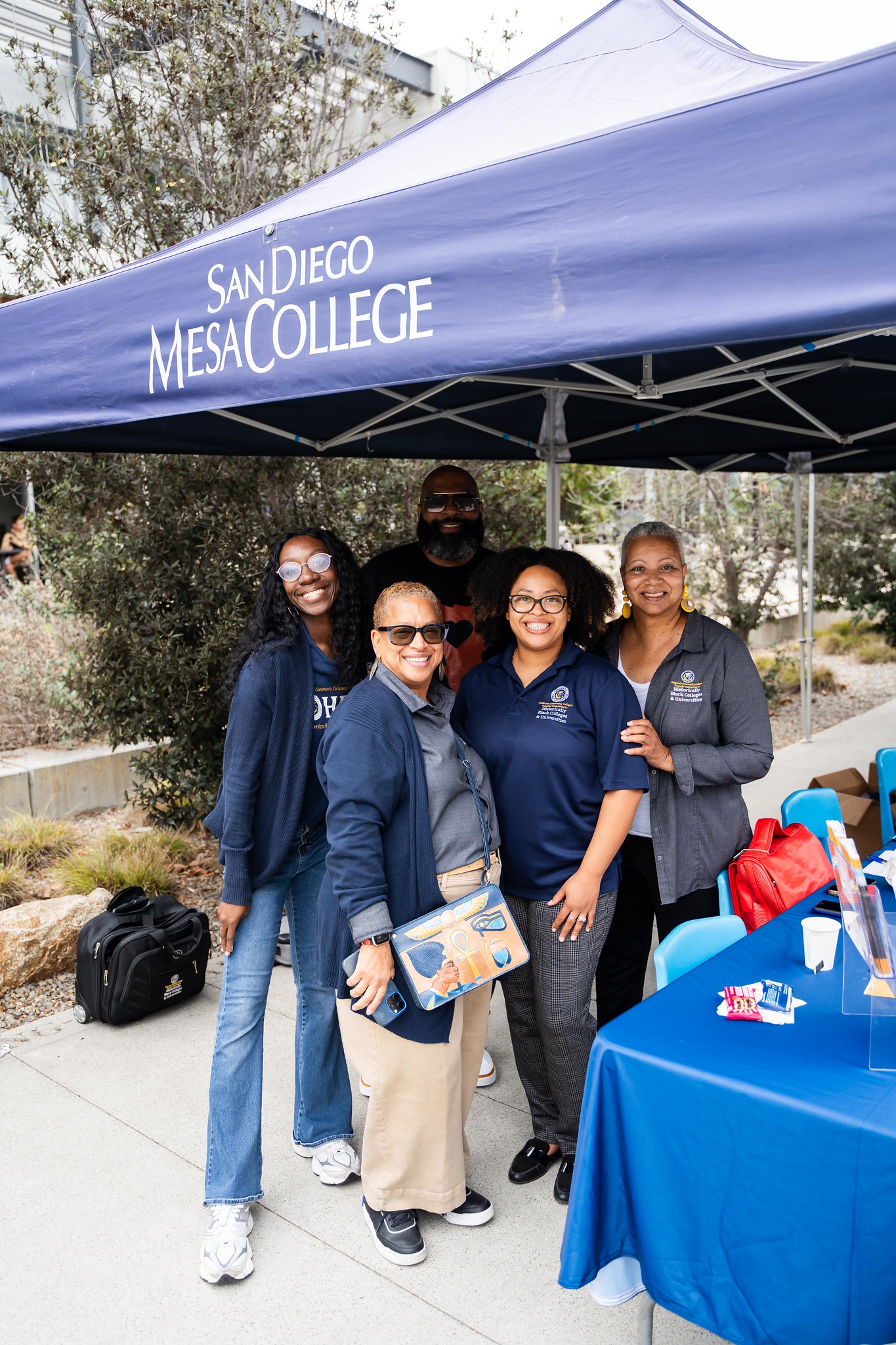 The caravan at Mesa College.