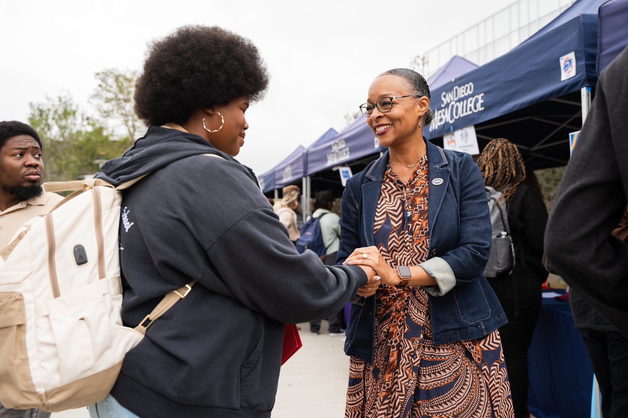 The caravan at Mesa College.