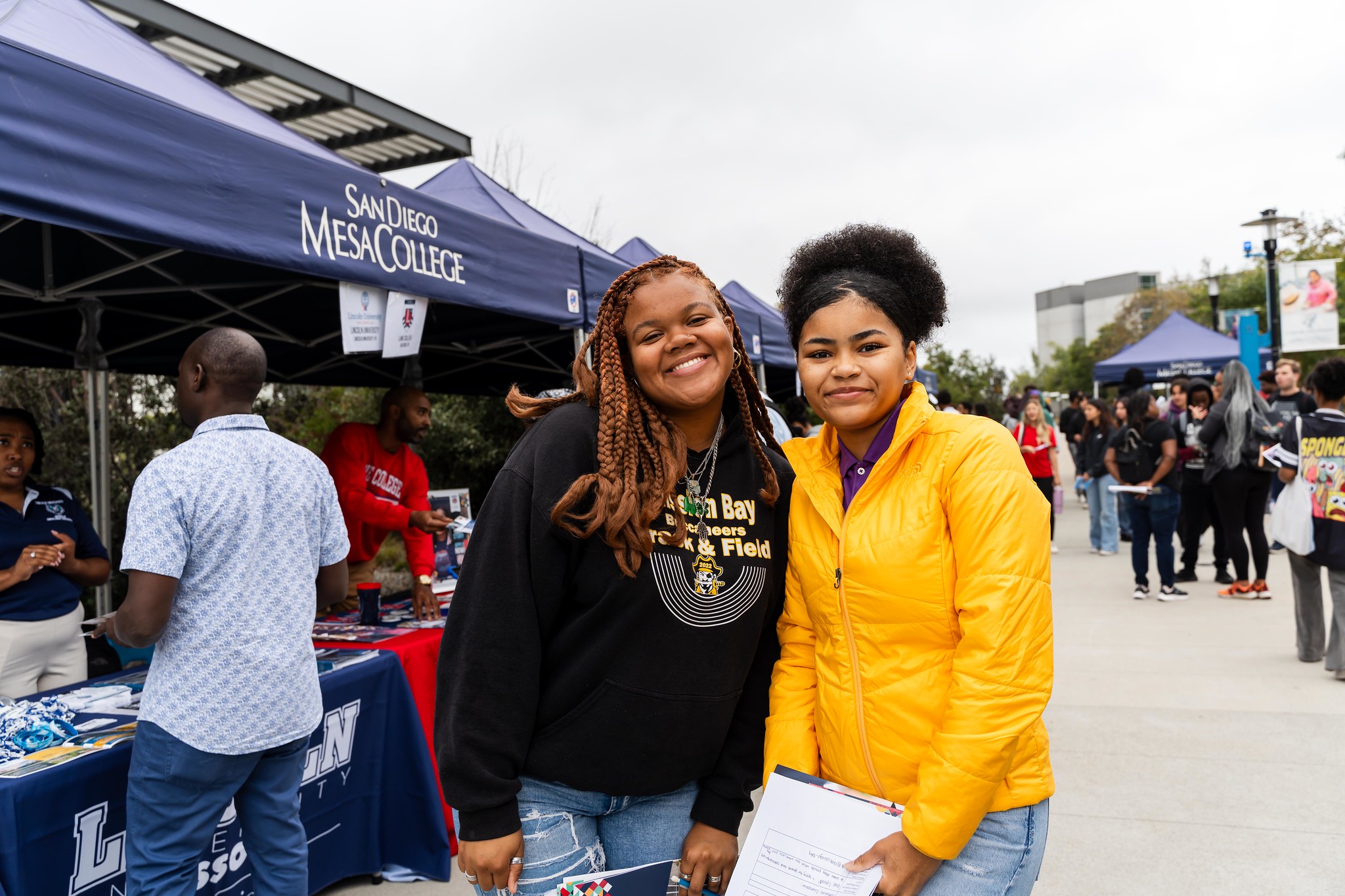 The caravan at Mesa College.
