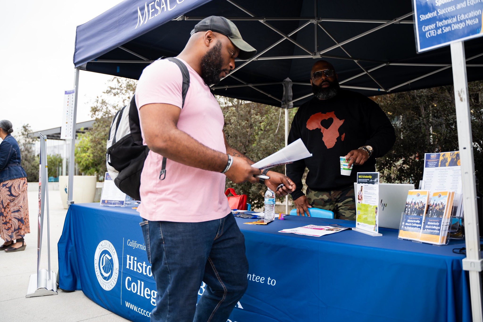 The caravan at Mesa College.