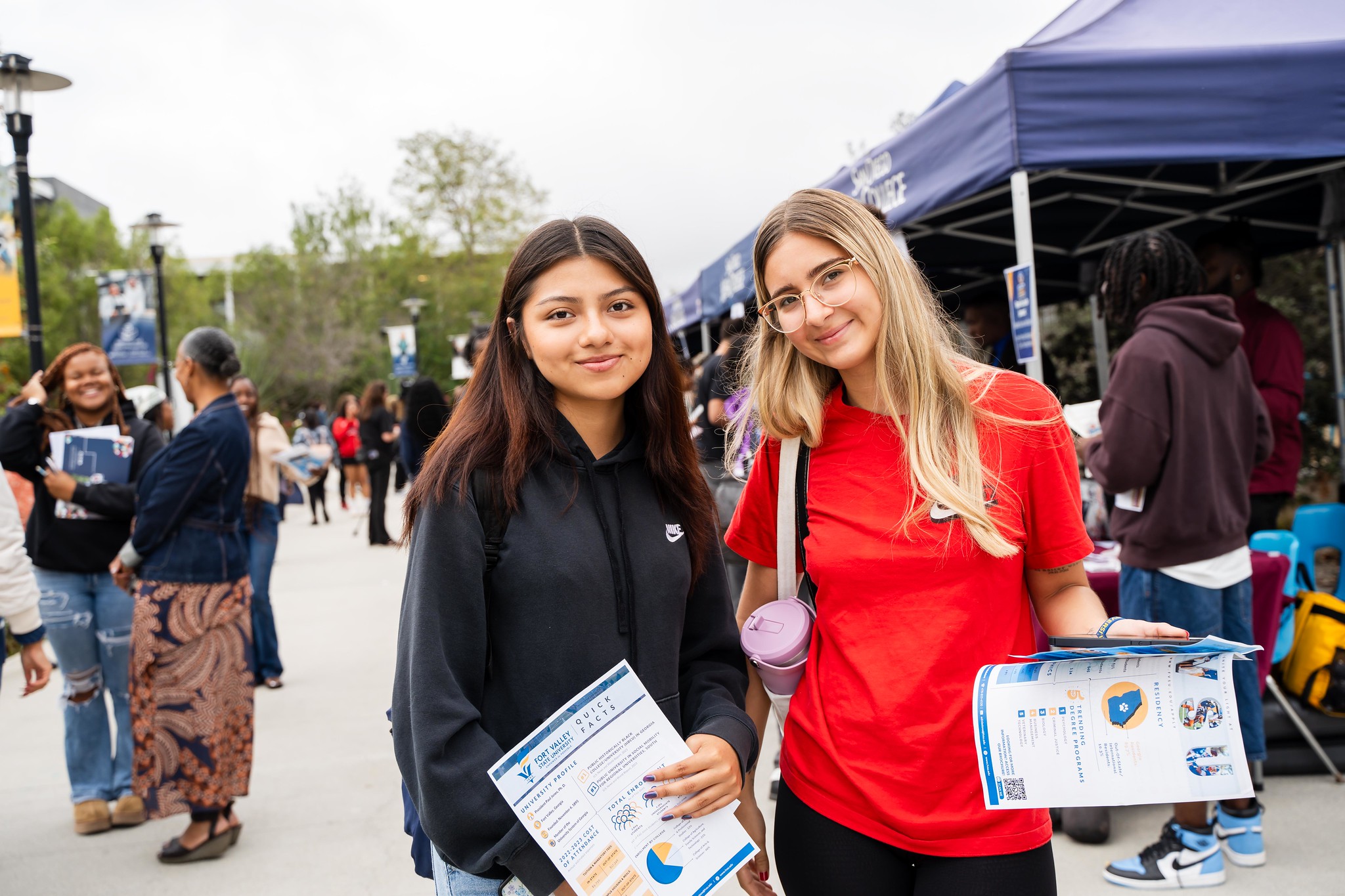 The caravan at Mesa College.