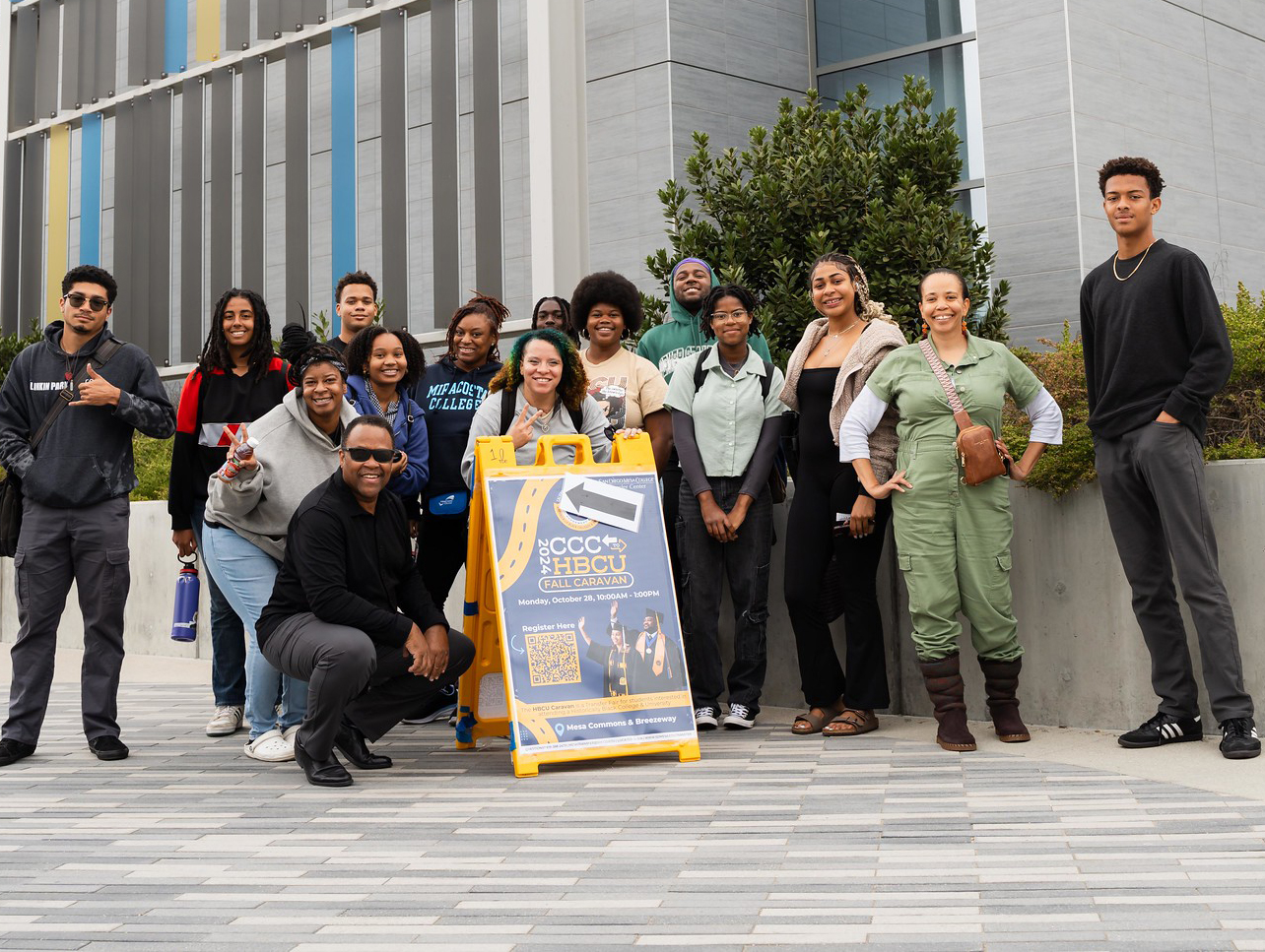 The caravan at Mesa College.