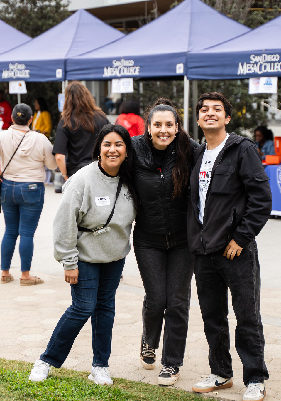 The caravan at Mesa College.