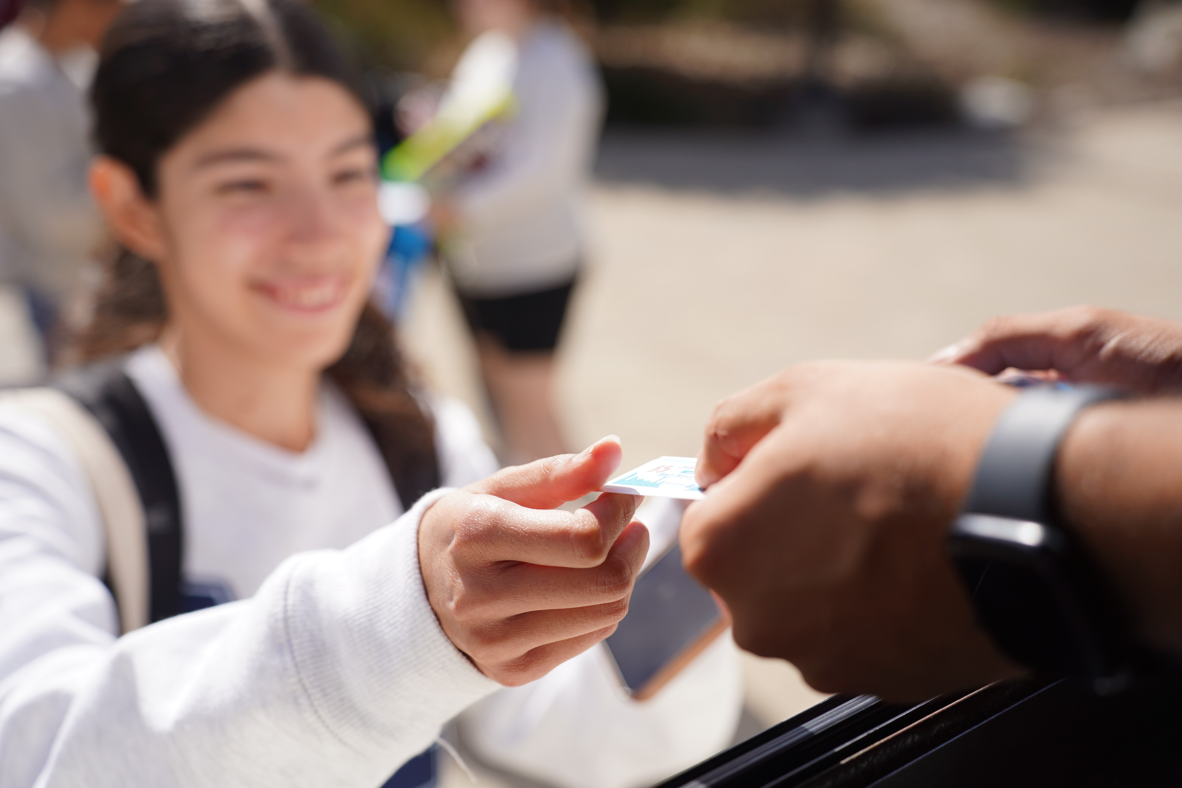 Dilly's Ice Cream truck visited all four colleges to hand out free ice cream to students.