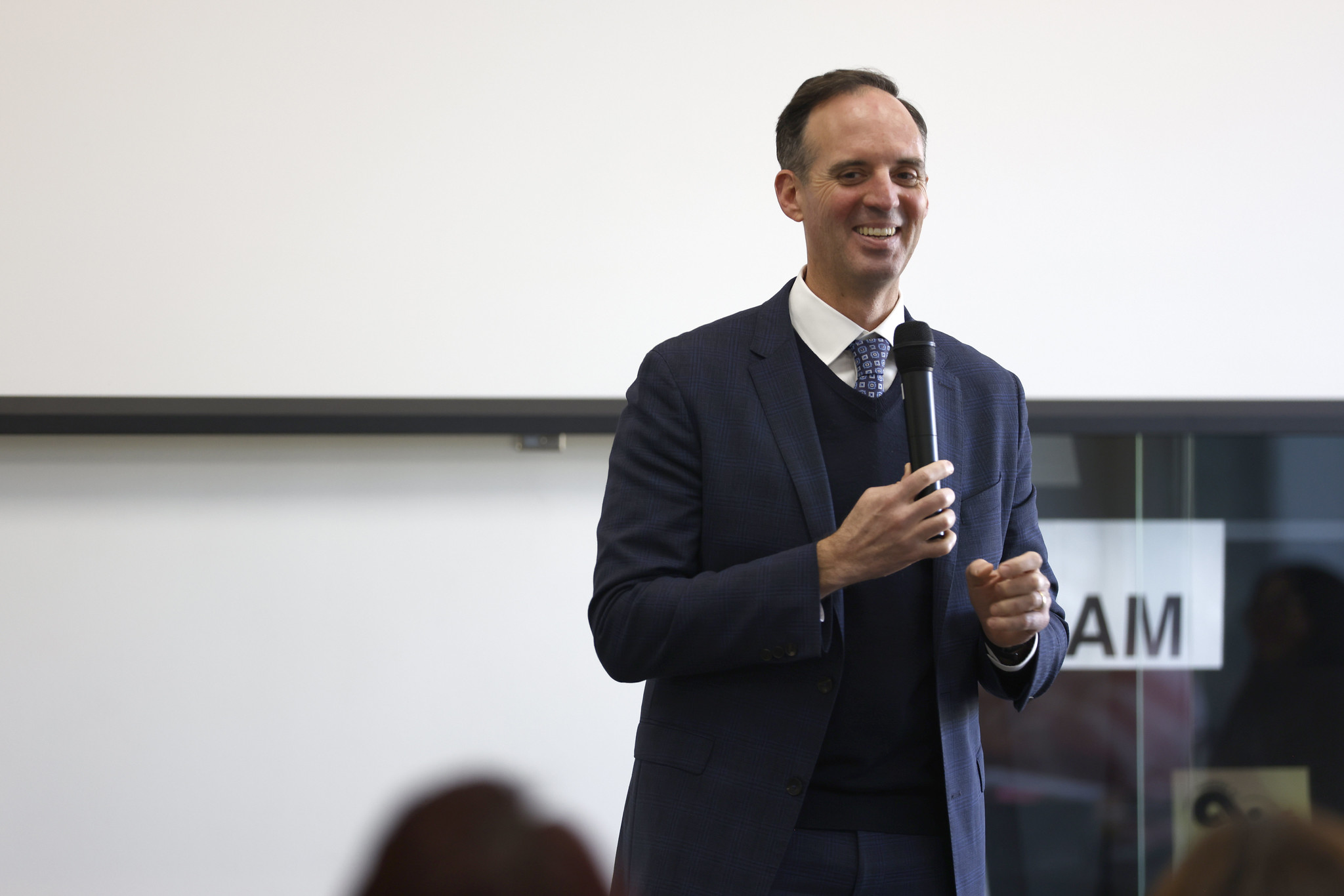 
Chancellor Gregory Smith speaks to the academy.

