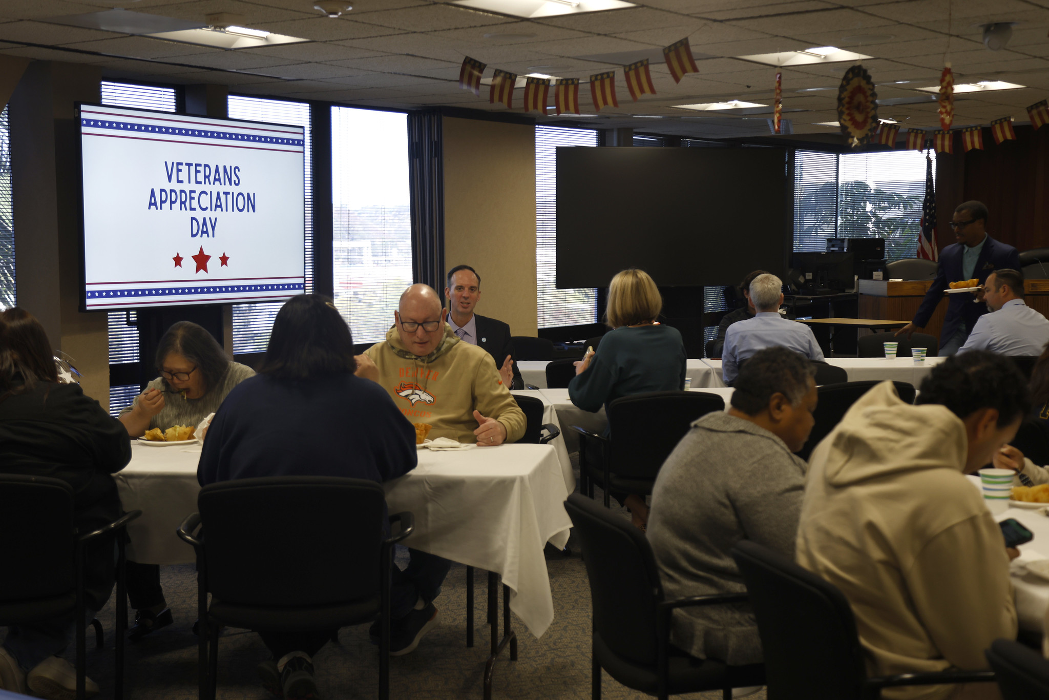 The Veterans Day event at the district office.