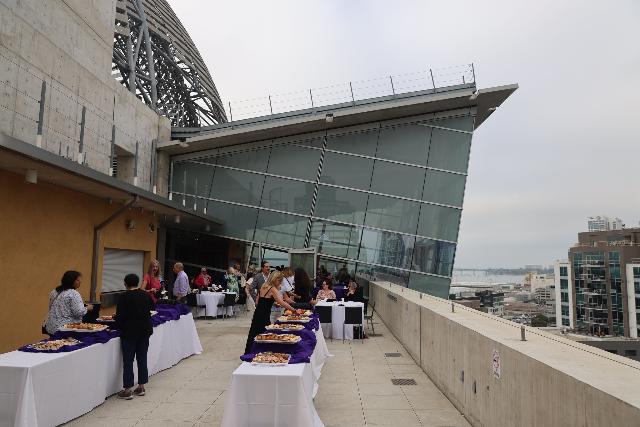 
The balcony at the public library where convocation was held.
