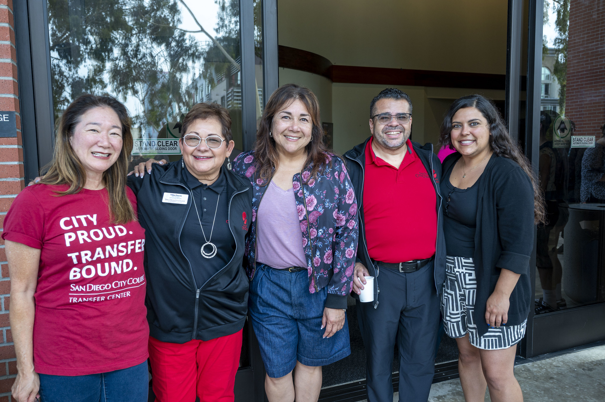 
Five City College employees gather for a group photo.
