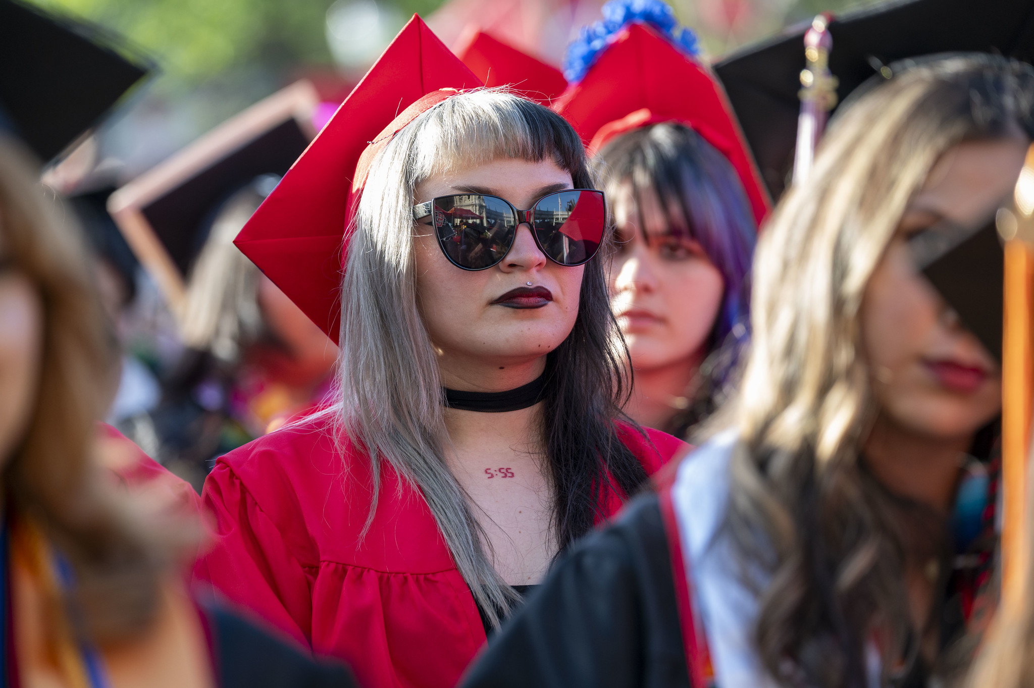 
A graduate in the audience.
