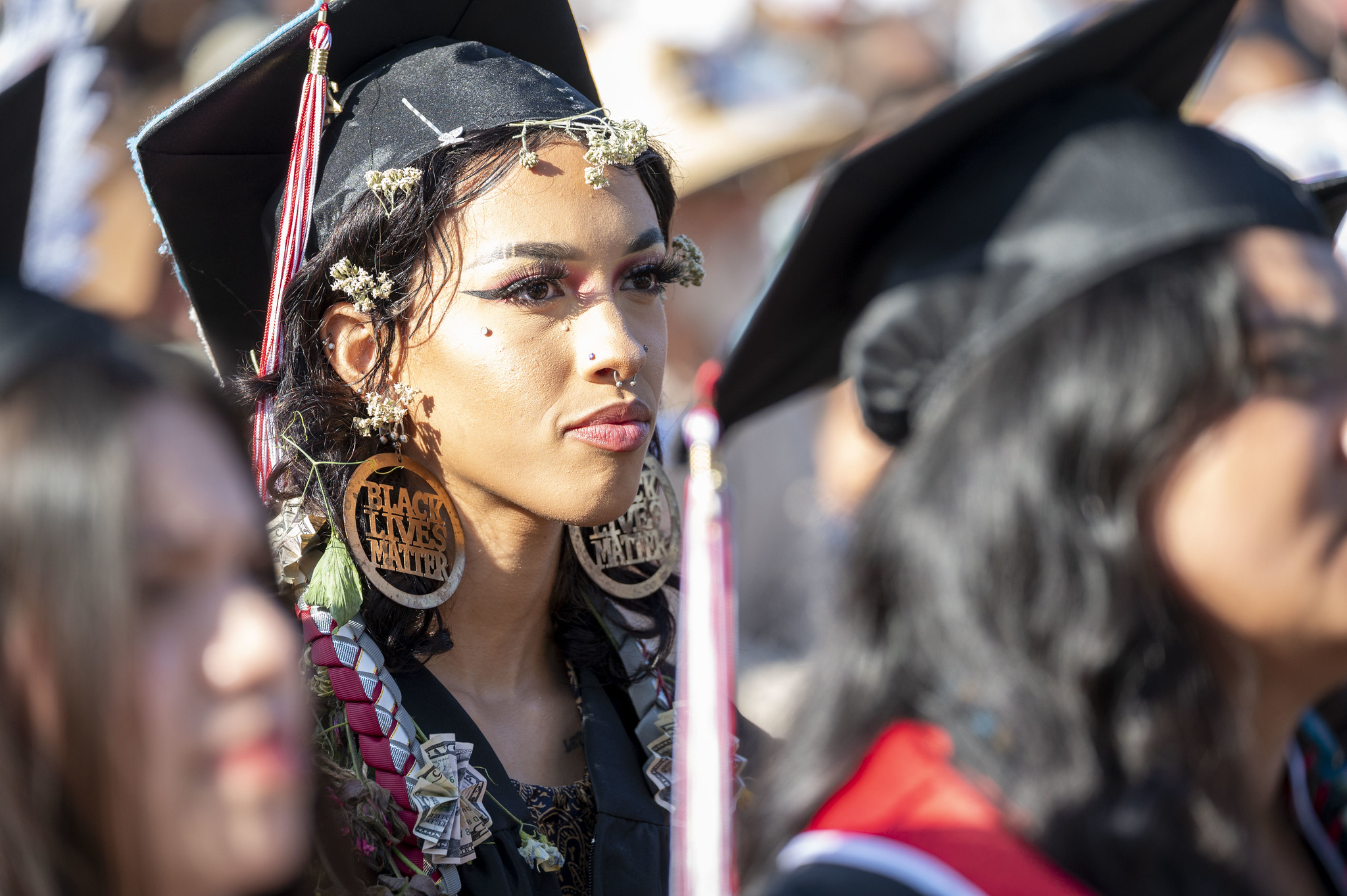 
A graduate in the audience.
