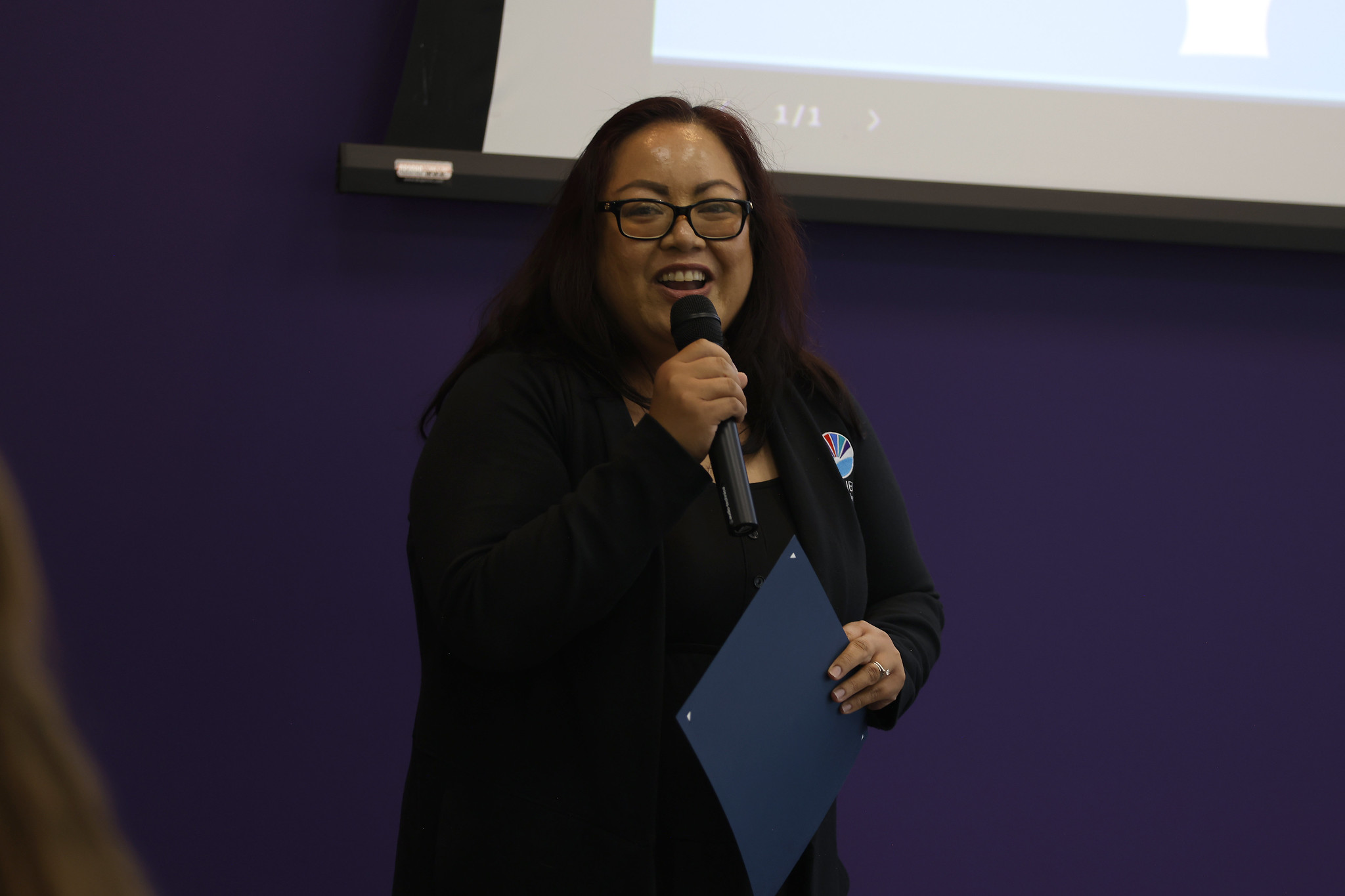 
Jovi Vergara-Abbott speaks at the event.
