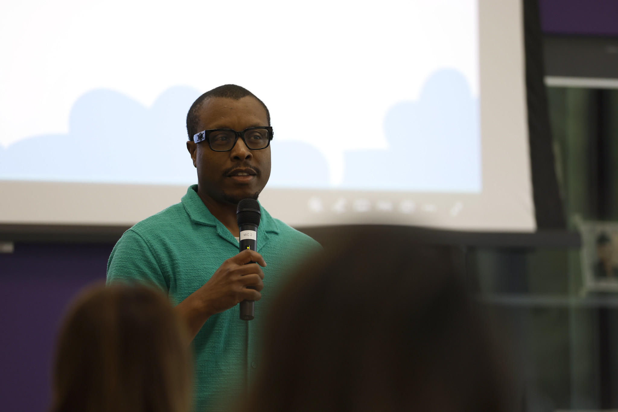 
Vice Chancellor of People, Culture, and Technology Services Jared Burns speaks at the professional development academy.
