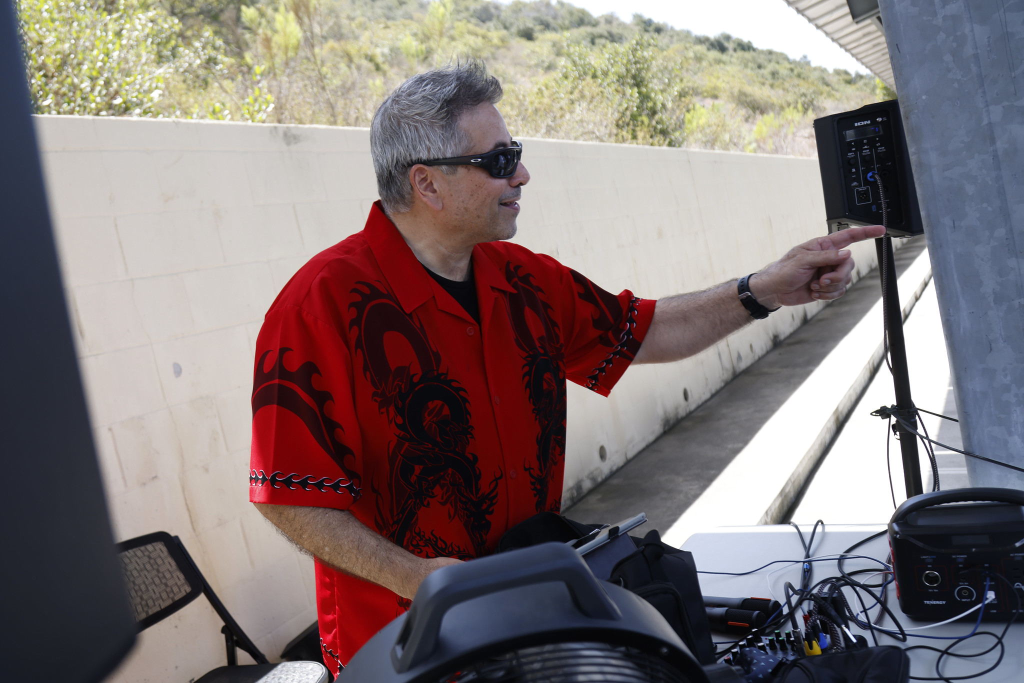 
Dan Sandoval served as DJ at the event.
