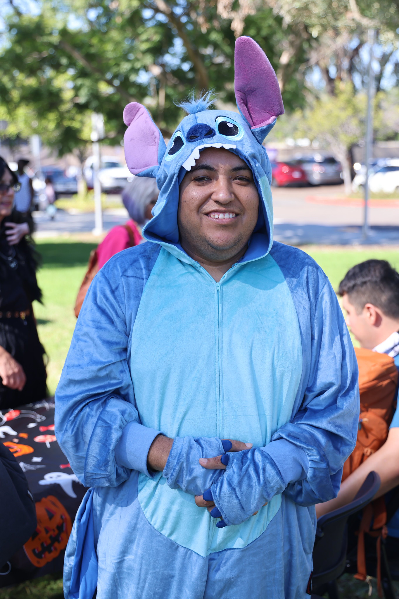 
A man dressed as Stitch at College of Continuing Education.
