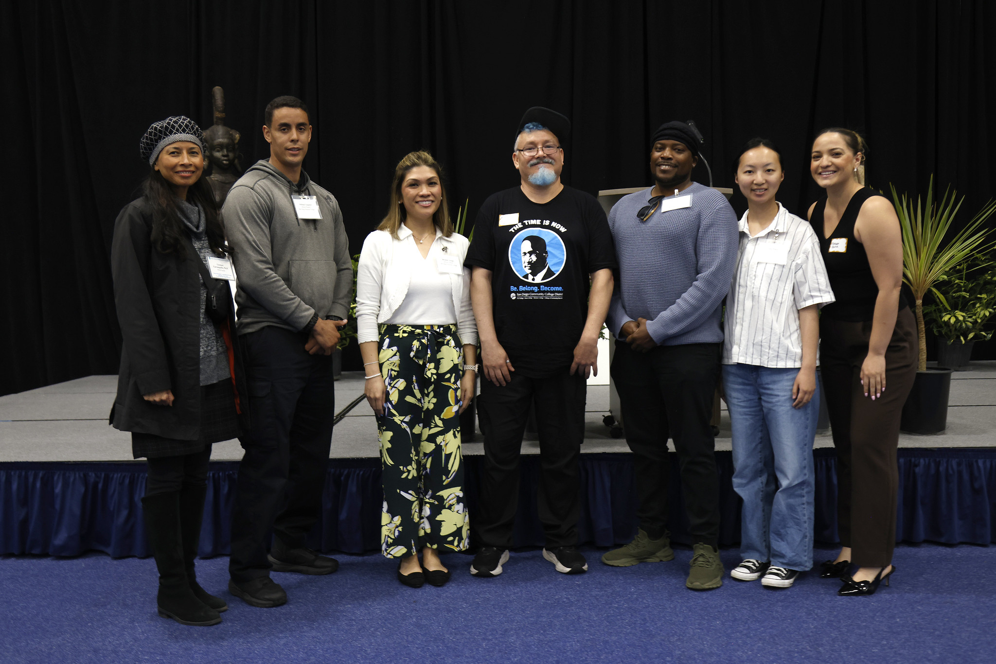 
Seven honors students at the honors luncheon.
