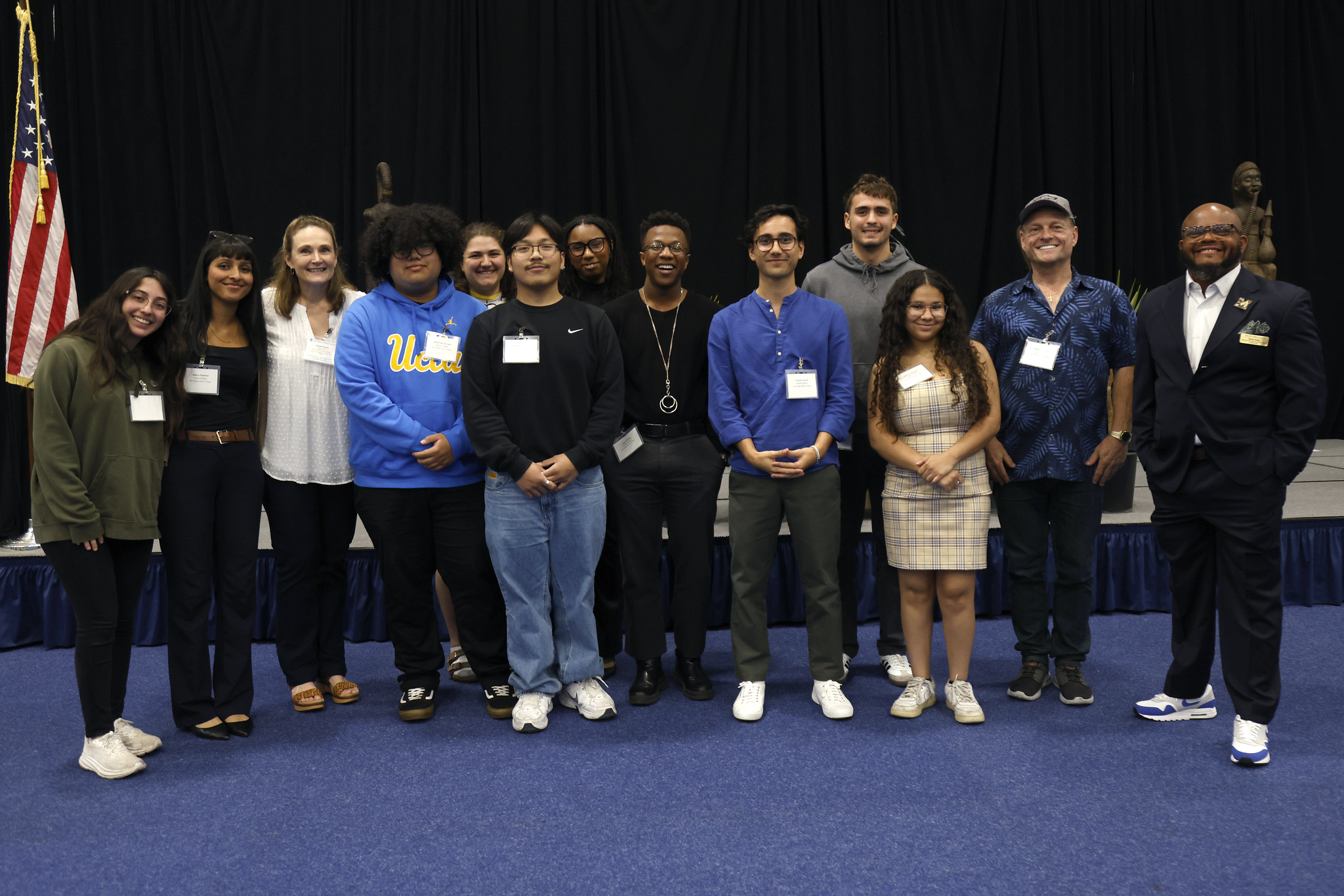 
13 honors students at the honors luncheon.
