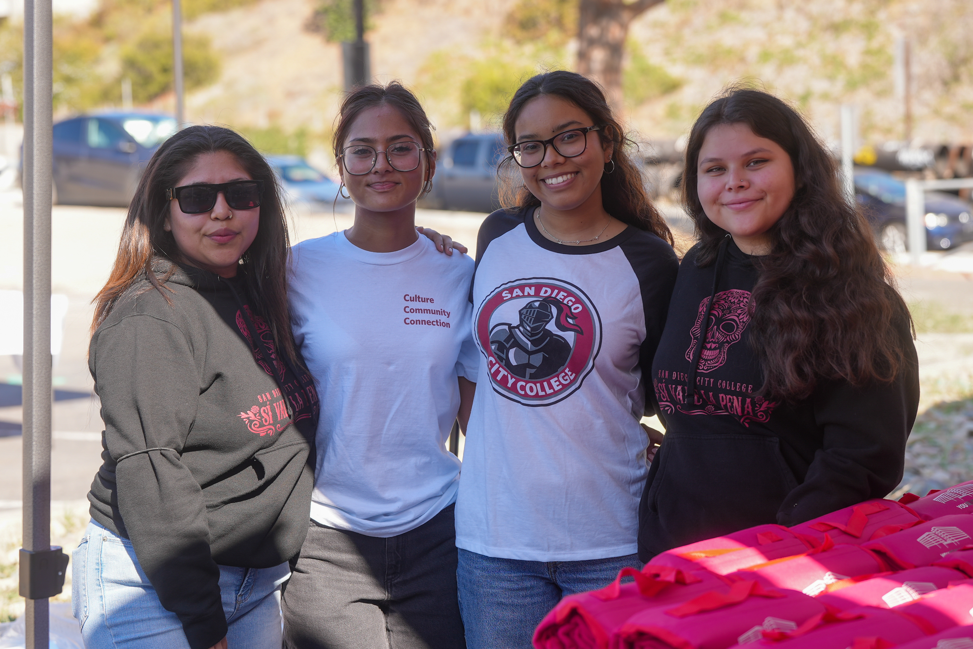 
Four attendees at the housing event.
