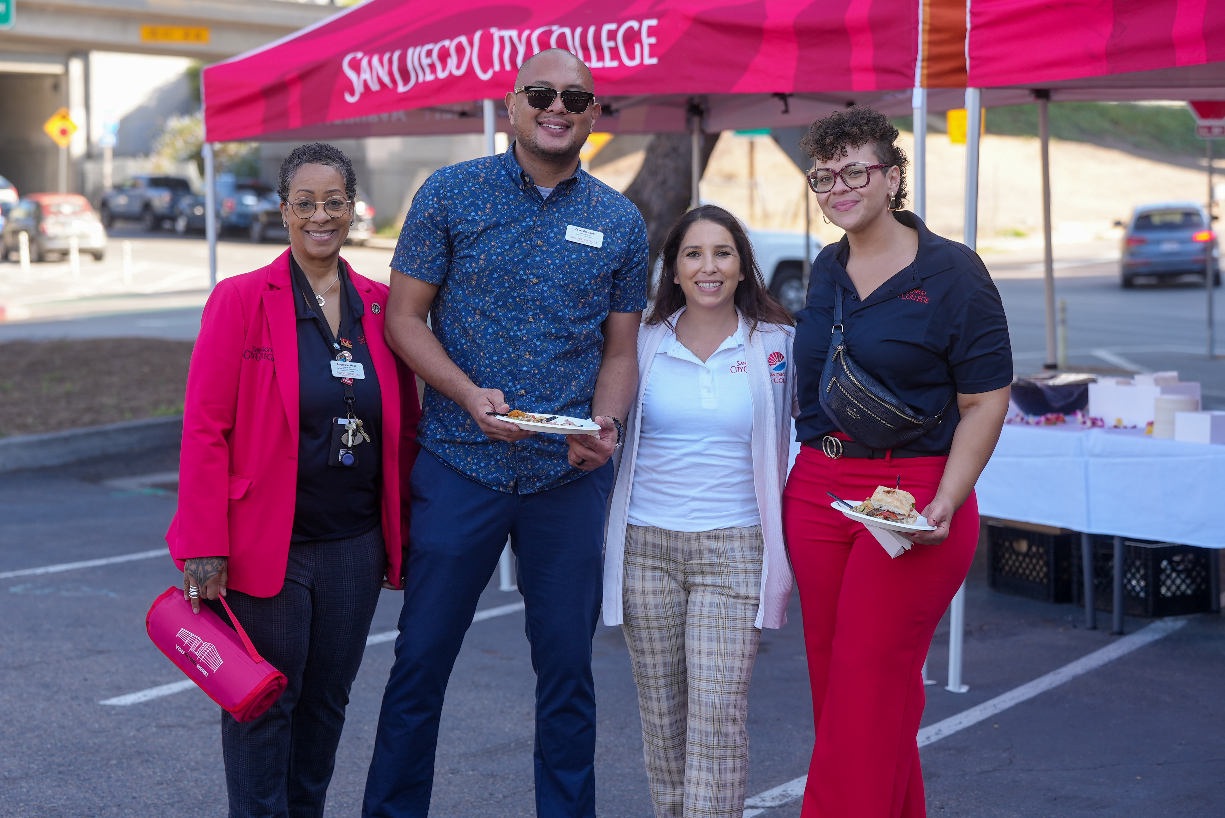 
Four attendees at the housing event.
