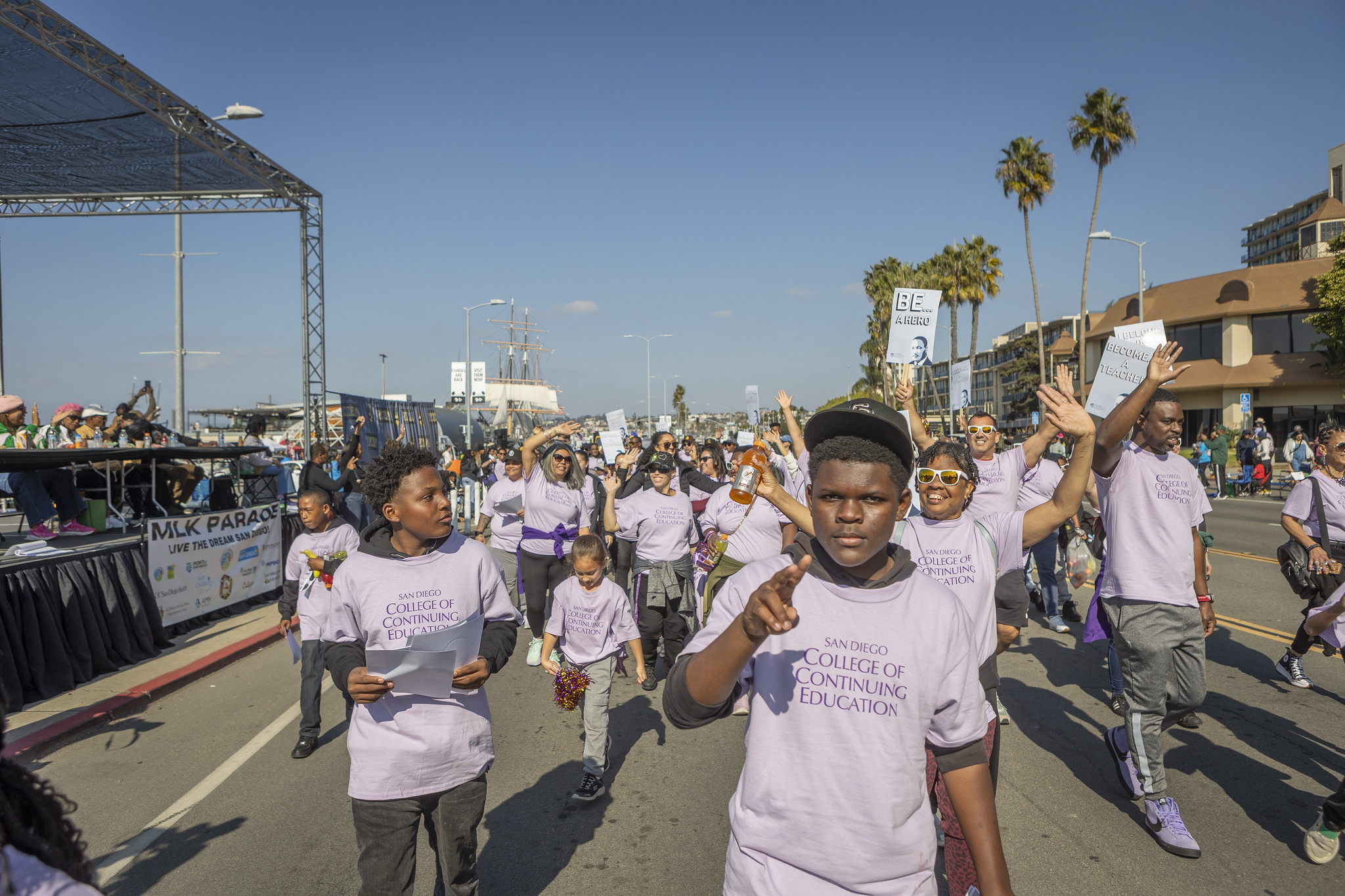 The district at the MLK Parade.